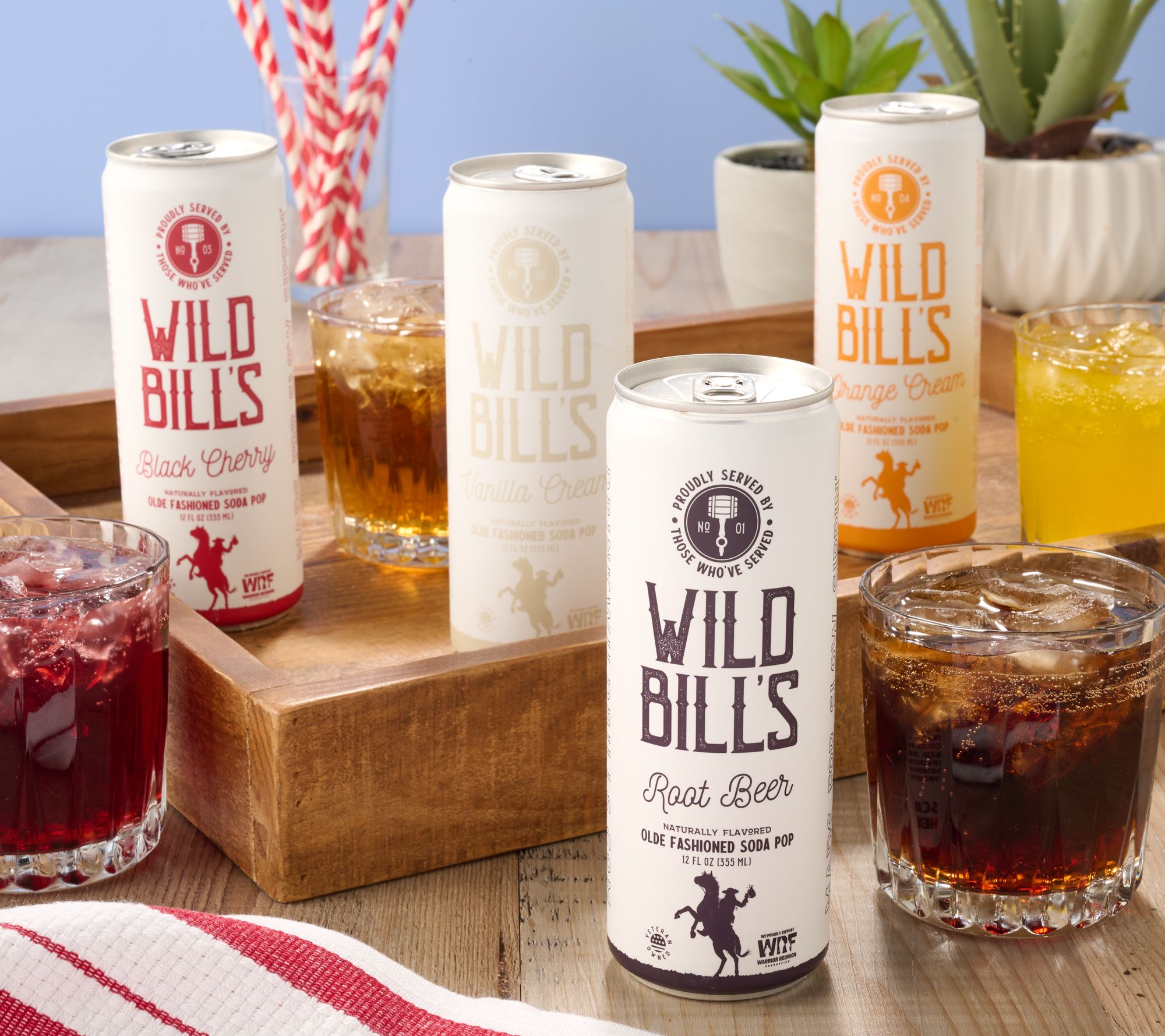 Wild Bills (12) 12-oz Craft Soda Cans