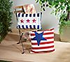 Outdoor Living by Lush Decor Americana S/2 LED Water Resist Pillows
