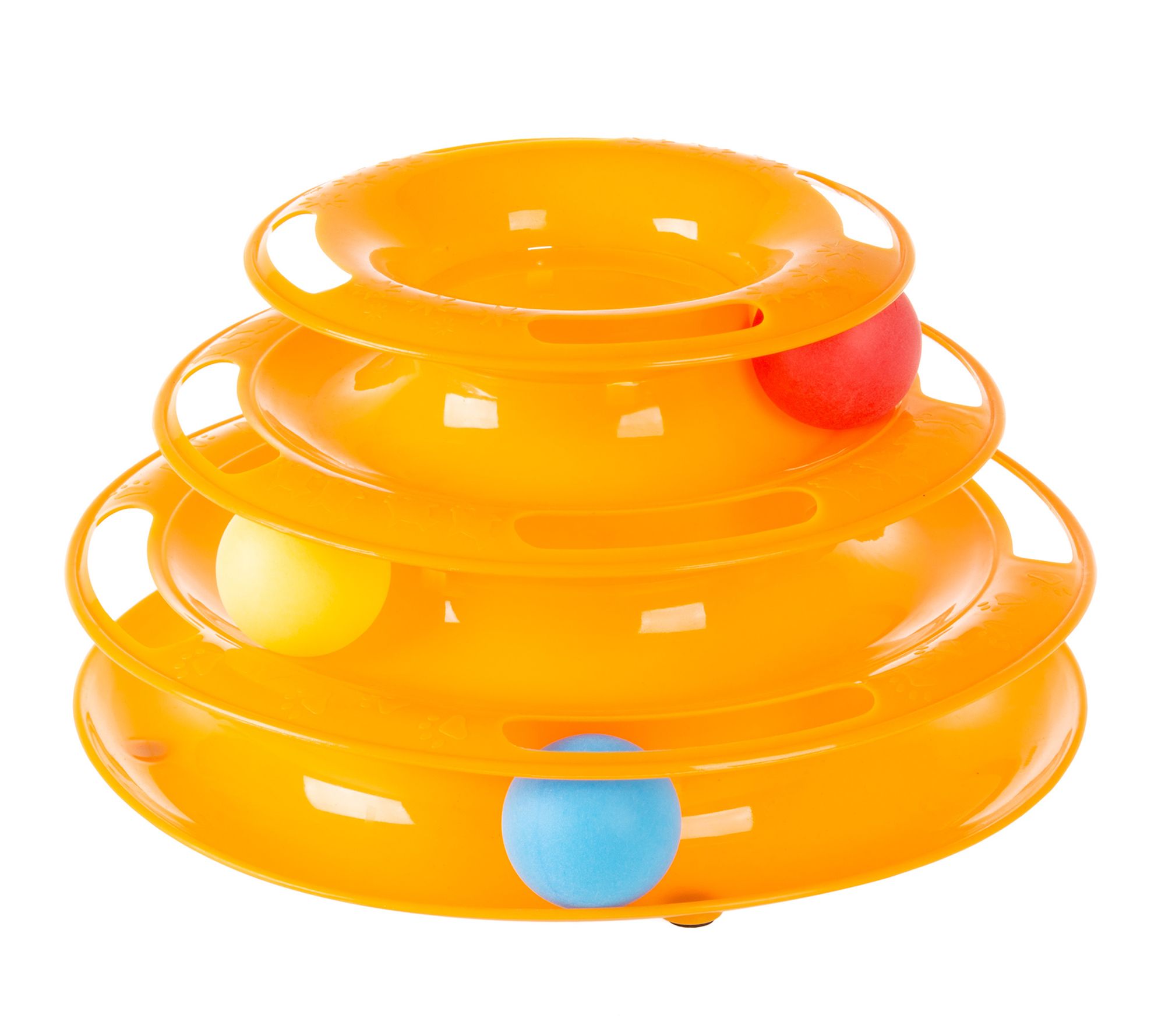 Pet Adobe Ball Track Tower Cat Toy 3Level