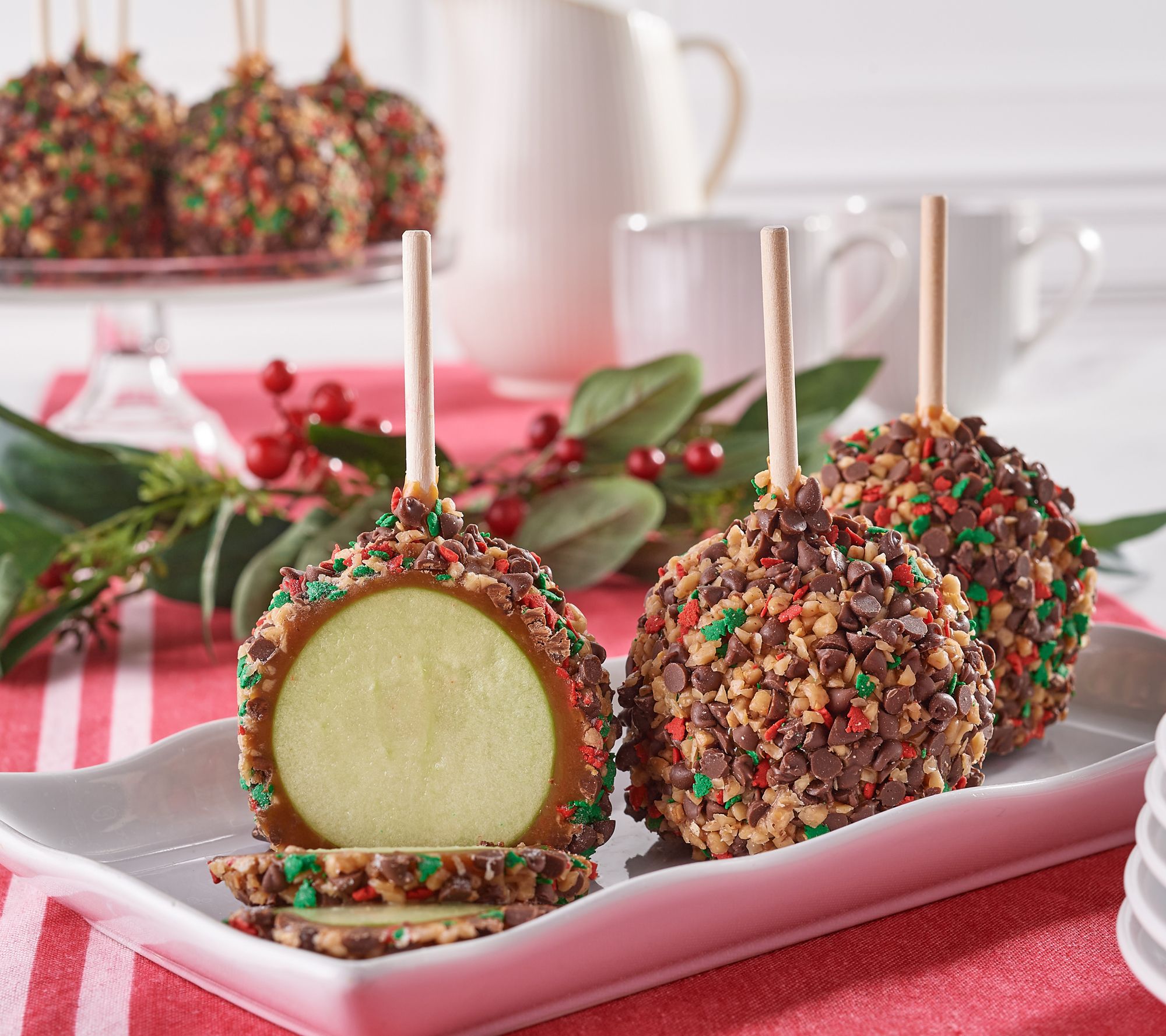 Mrs.Prindable's 8 or 16pc Holiday Toffee Individual Carmel Apples