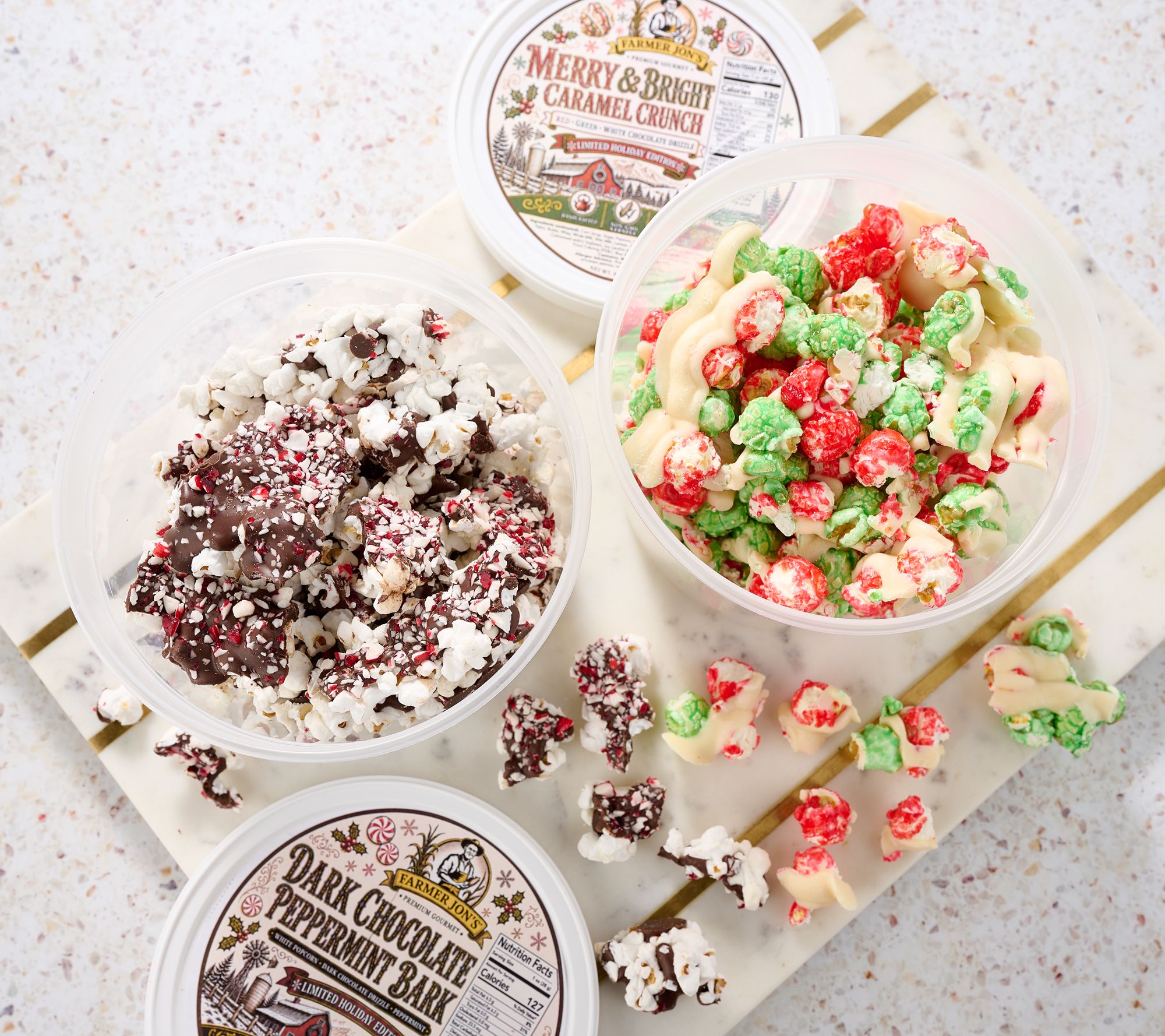 SH12/7 Farmer Jon's (2) 10oz Chocolate Drizzled Popcorn Mix