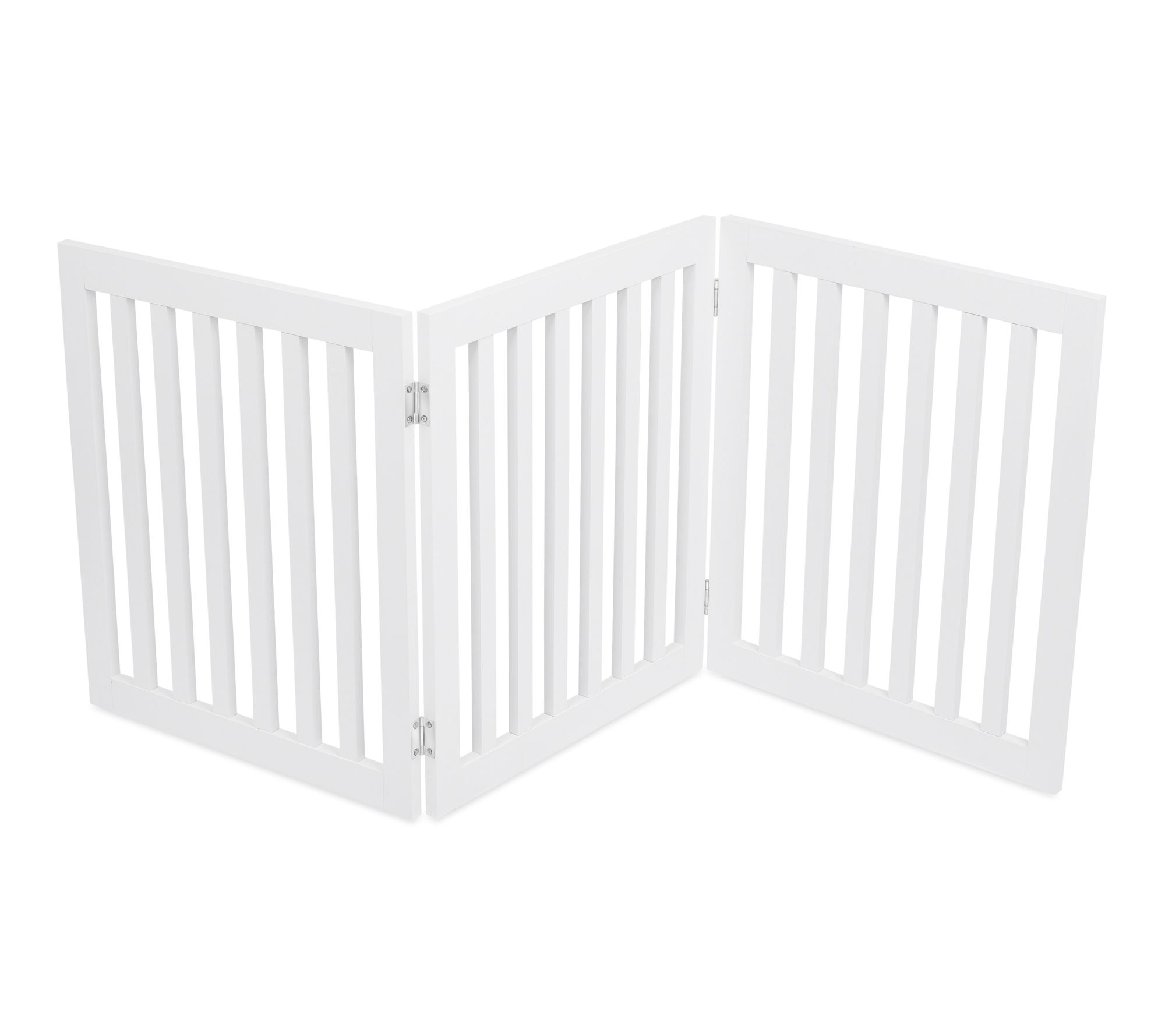 BirdRock Home Wooden Freestanding 4 -Panel Dog Gate