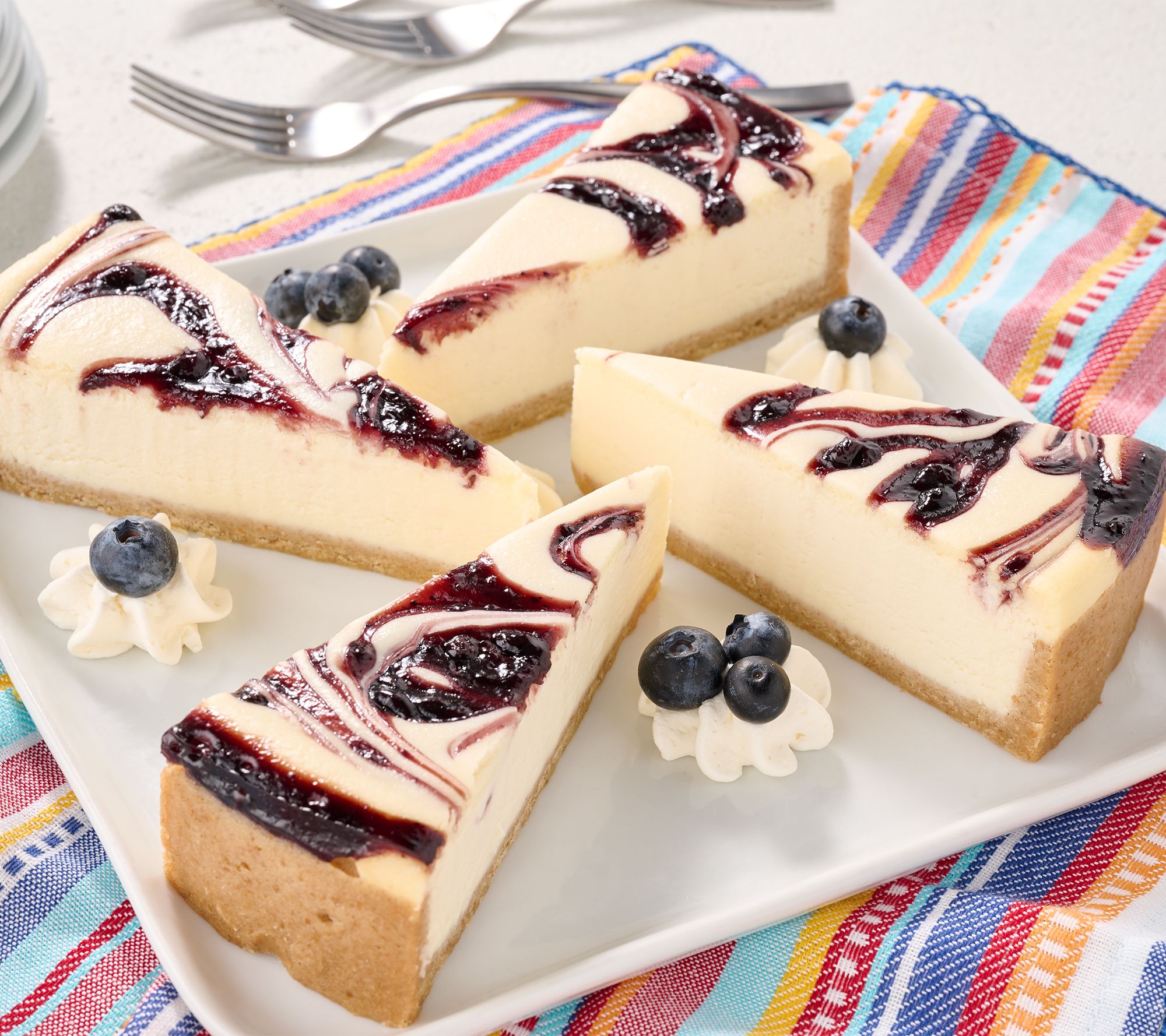 SH5/18 David's Cookies 4-lb Pre Sliced NY Style Fruit Cheesecake