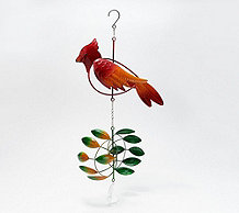  Compass Home Metal Animal Hanging Wind Spinner with Jewel - M70544