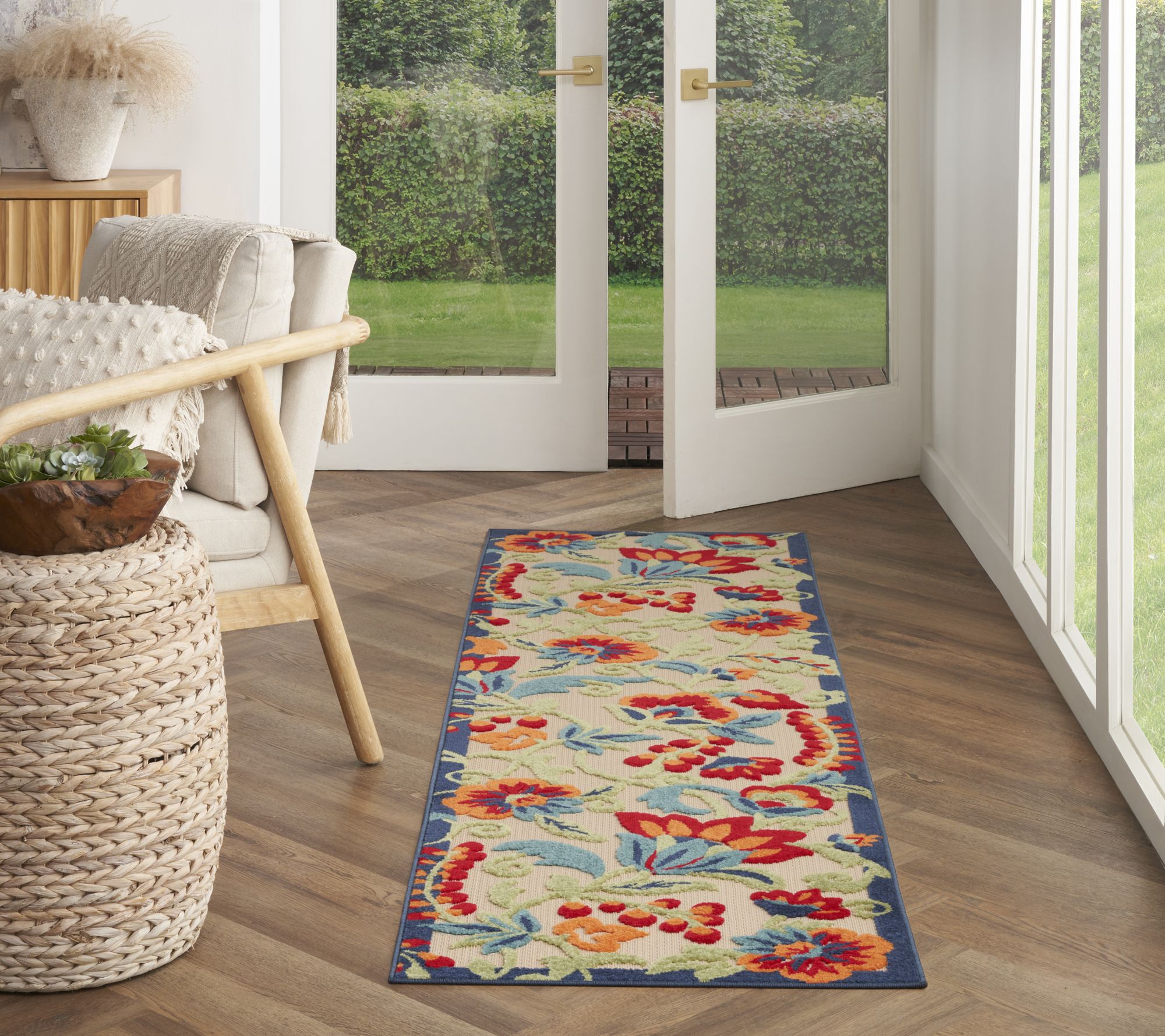 Nourison Home Oasis Garden Indoor/Outdoor 2.2' x 7.6' Rug