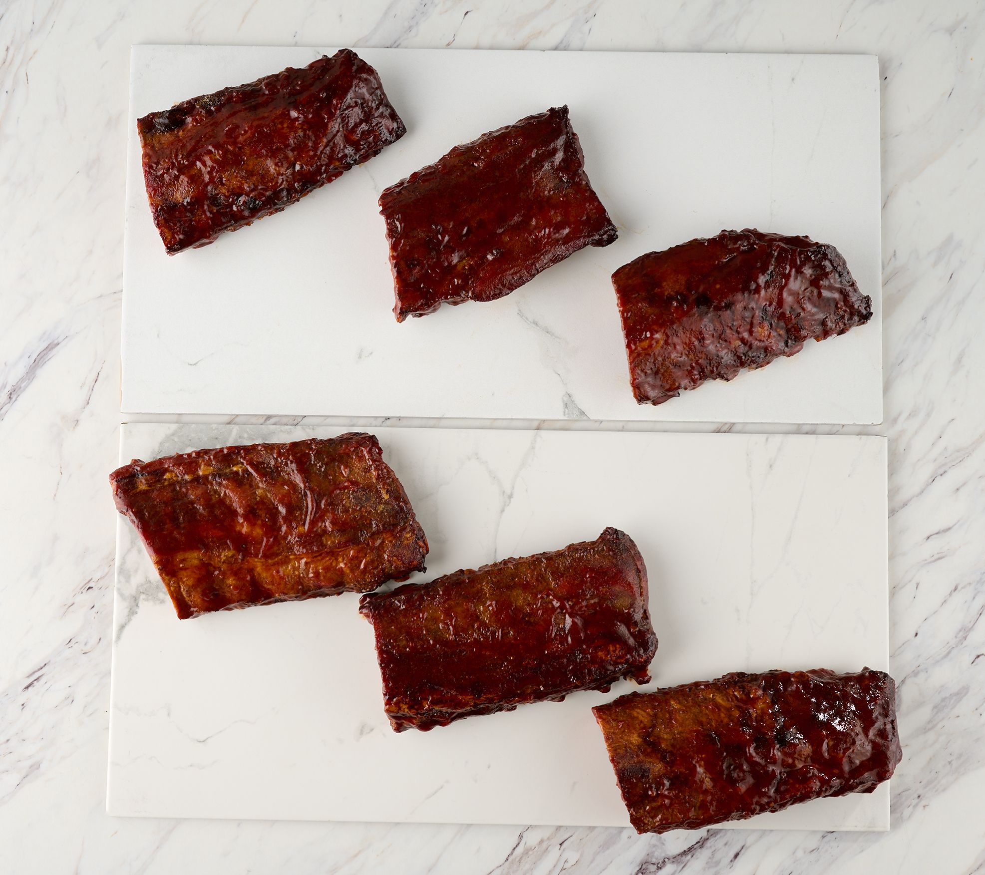 SH6/23 Corky's BBQ 6-lbs of Sweet & Smokey BBQ Baby Back Ribs - QVC.com
