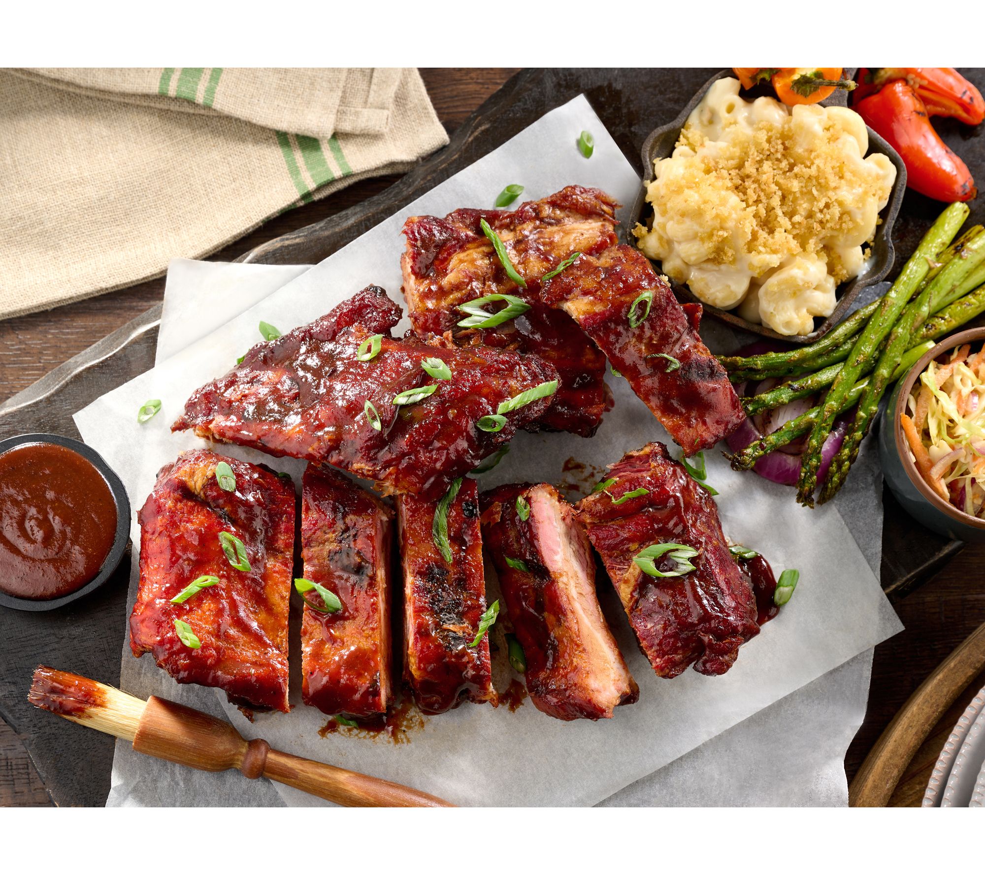 SH6/23 Corky's BBQ 6-lbs of Sweet & Smokey BBQ Baby Back Ribs - QVC.com