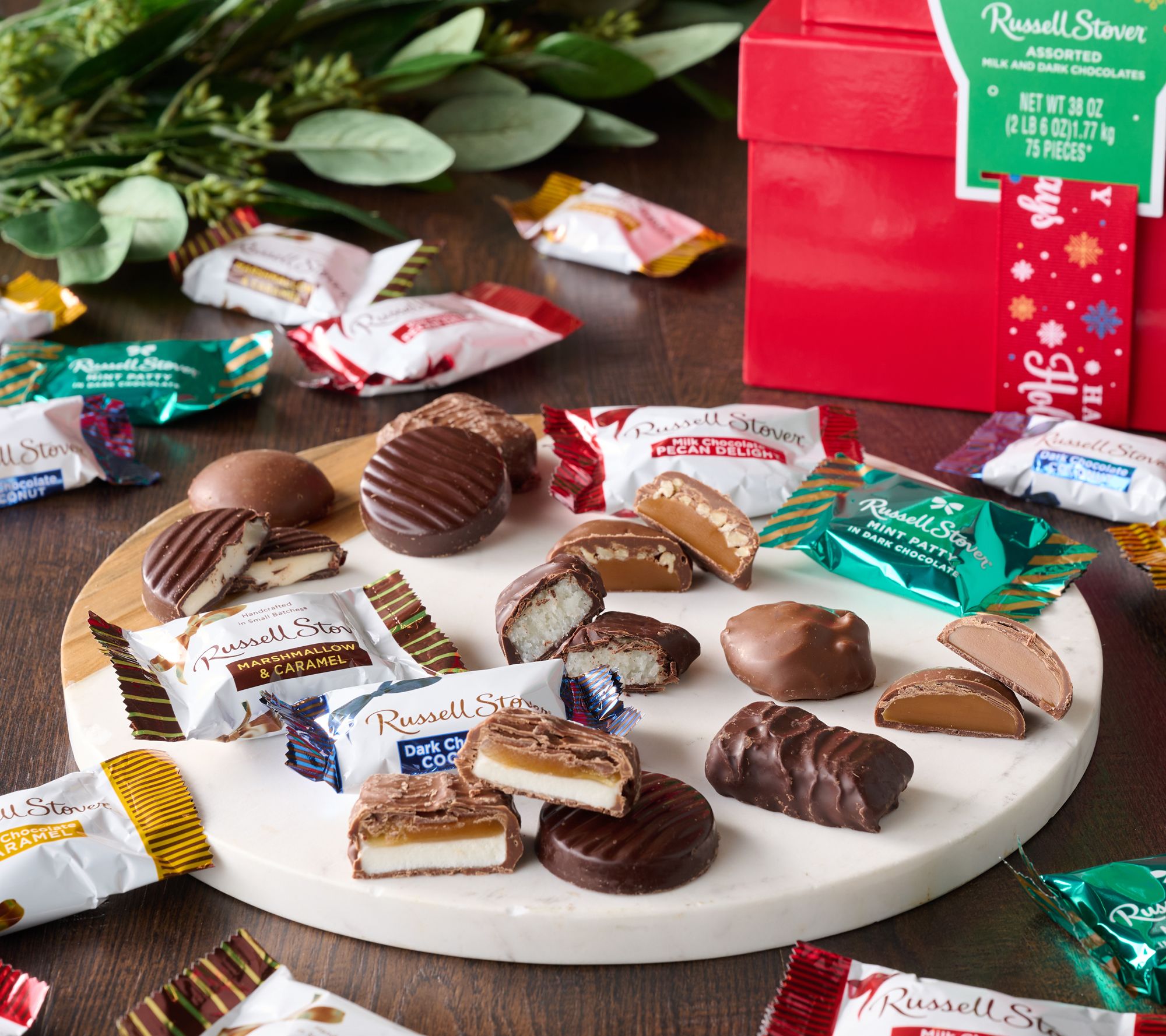 Russell Stover 75 Piece Holiday Tower of Assorted Chocolates