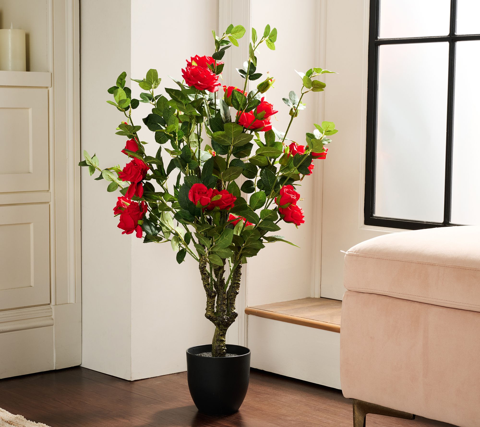 "As Is" Garden Reflections 36" Faux Rose Tree in Growers Pot