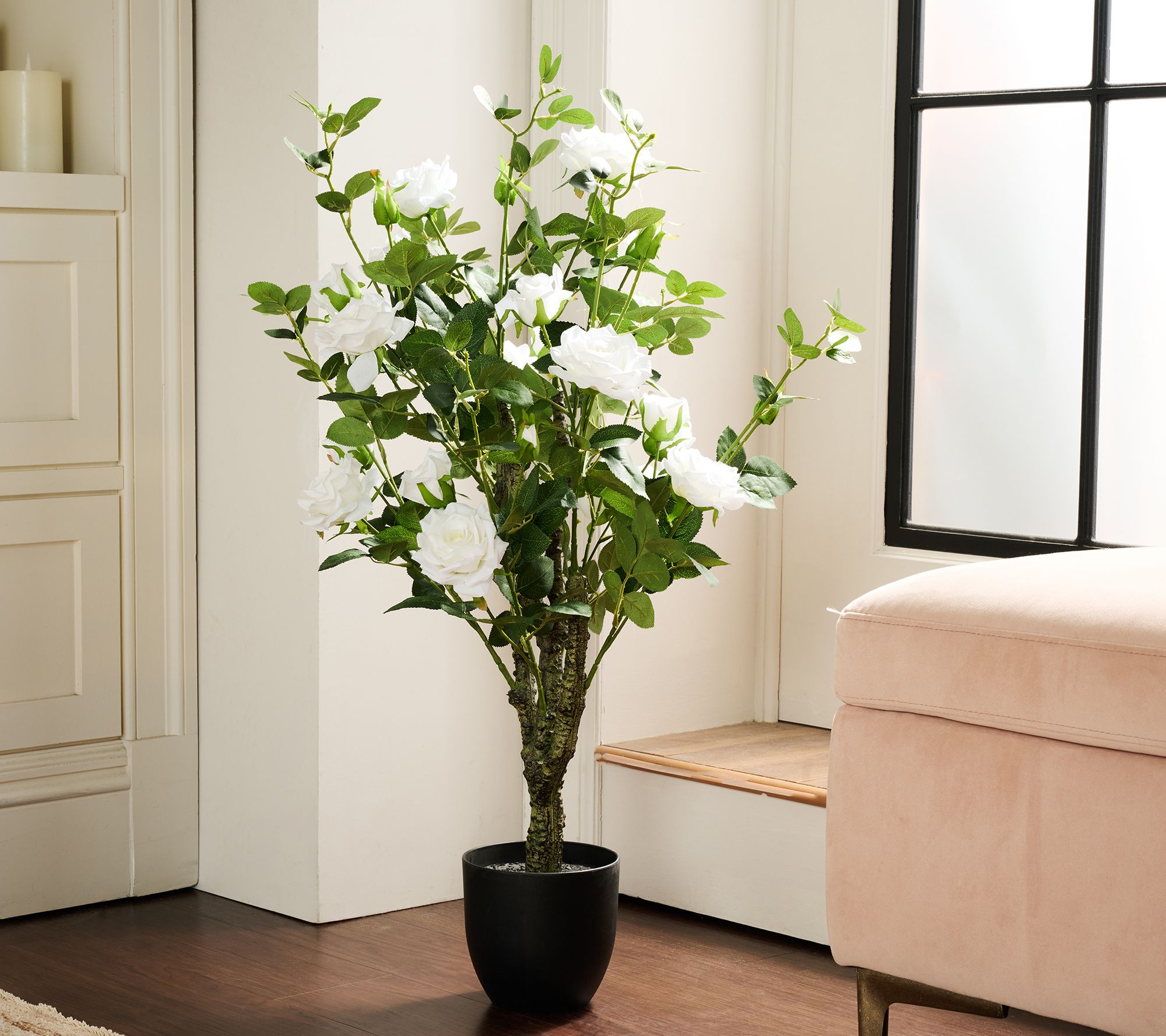 "As Is" Garden Reflections 36" Faux Rose Tree in Growers Pot