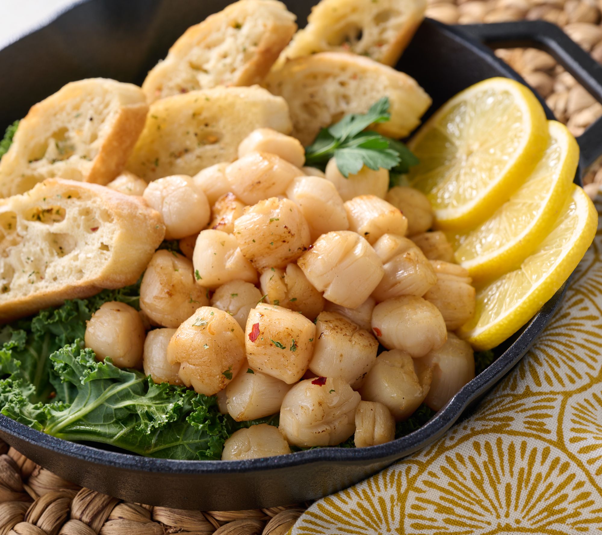 Egg Harbor (8) 8-oz Bags of Faroe Island Wild Caught Queen Scallops