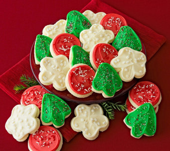Ships 11/7 Cheryl's Holiday 24-Pc Buttercream Cookies - M64245