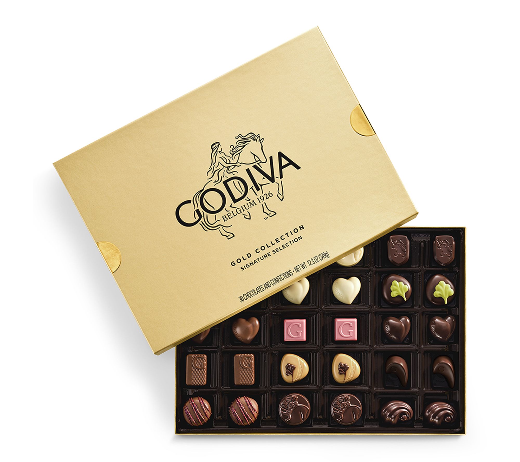 Godiva Assorted Chocolate Gold Gift Box, 30 piece