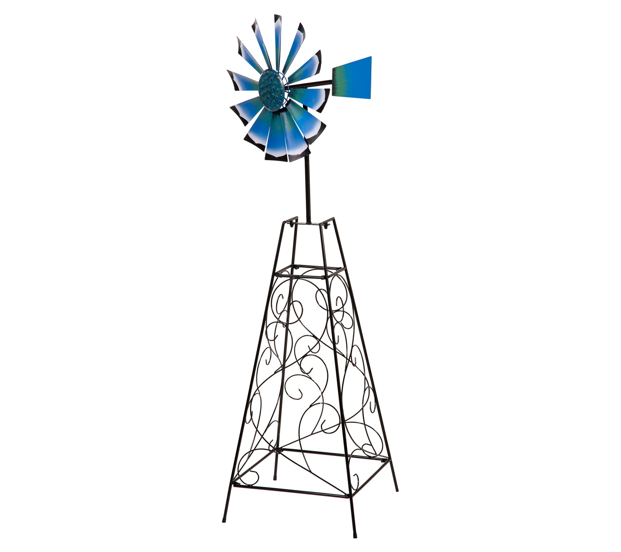 Plow & Hearth Flower Shaped Weathervane Wind Spinner Spinner