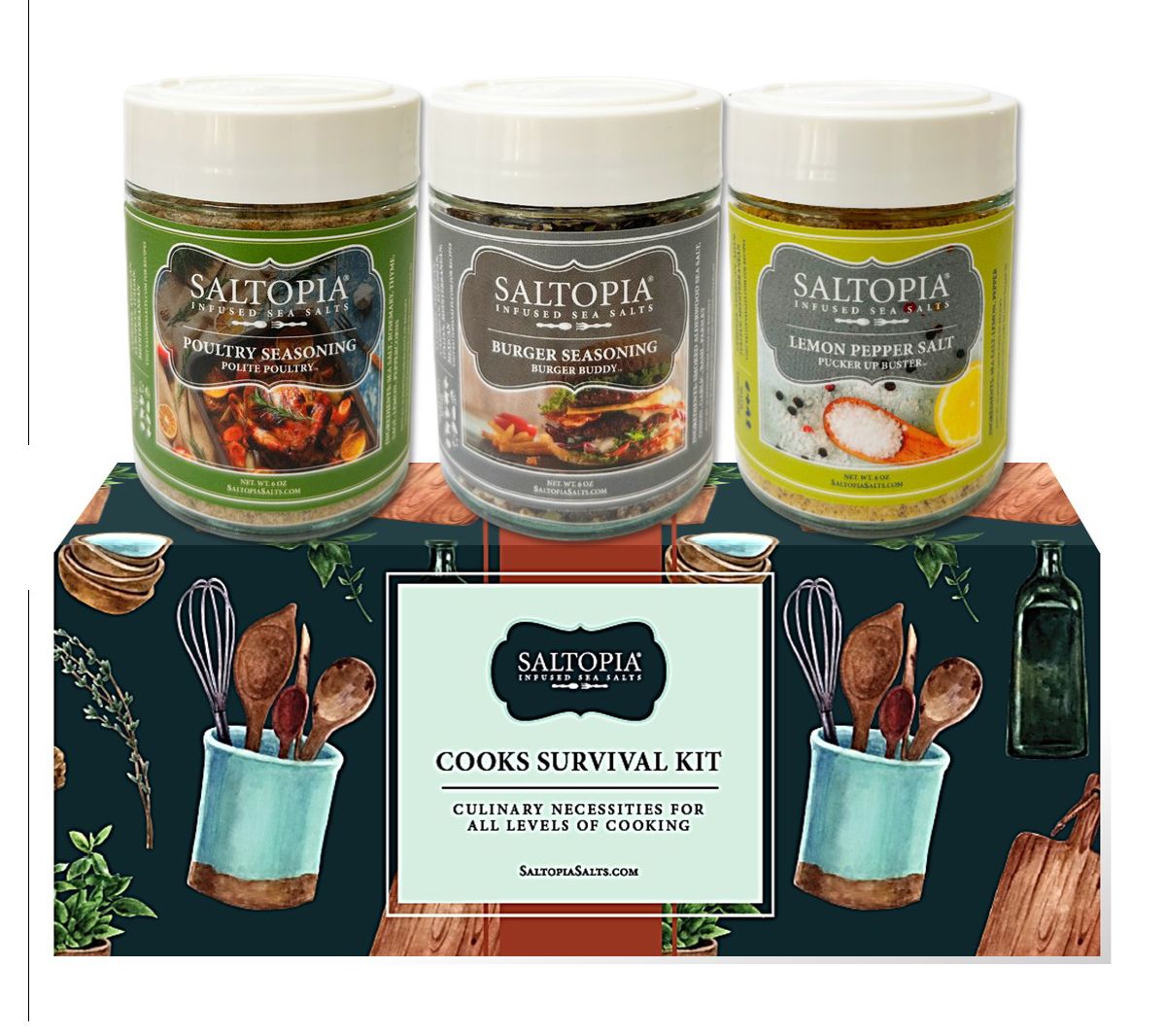 Poultry, Veggies, Meats & Fish Seasonings GiftSet