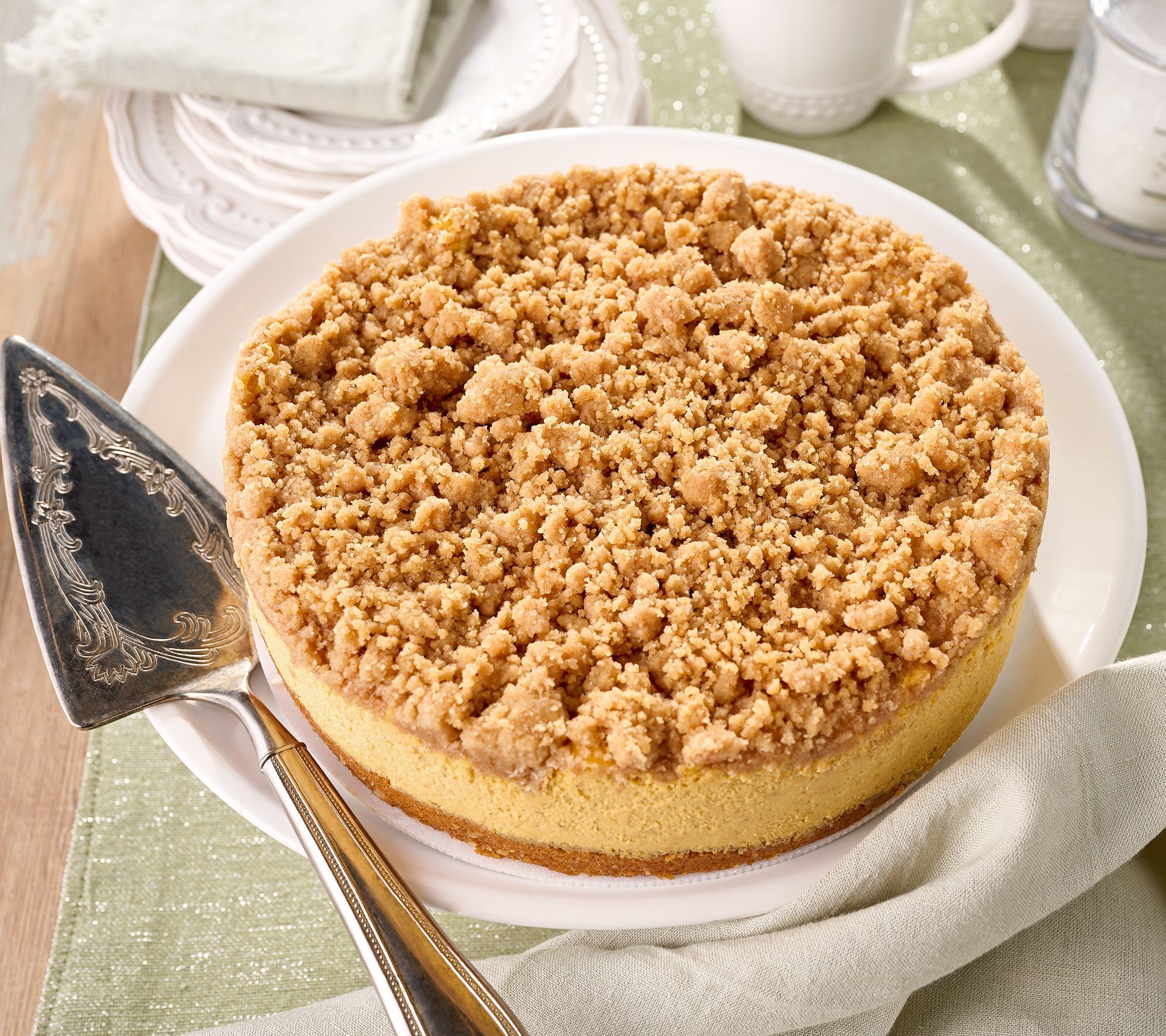 SH11/16 Junior's 3-lb Apple Pie or Pumpkin Pie Cheesecake