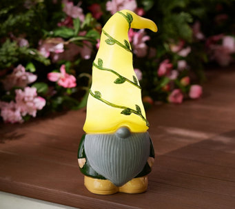 Mr. Sunshine 12" Illuminated Garden Gnome