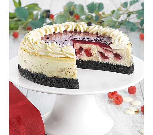 Junior's White Chocolate Raspberry Cheesecake