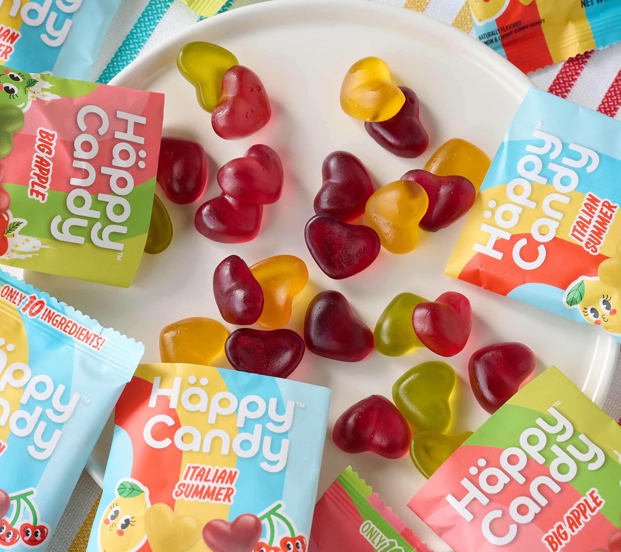 Happy Candy (24) Snack Size Bags Lower Sugar Gummy Candy