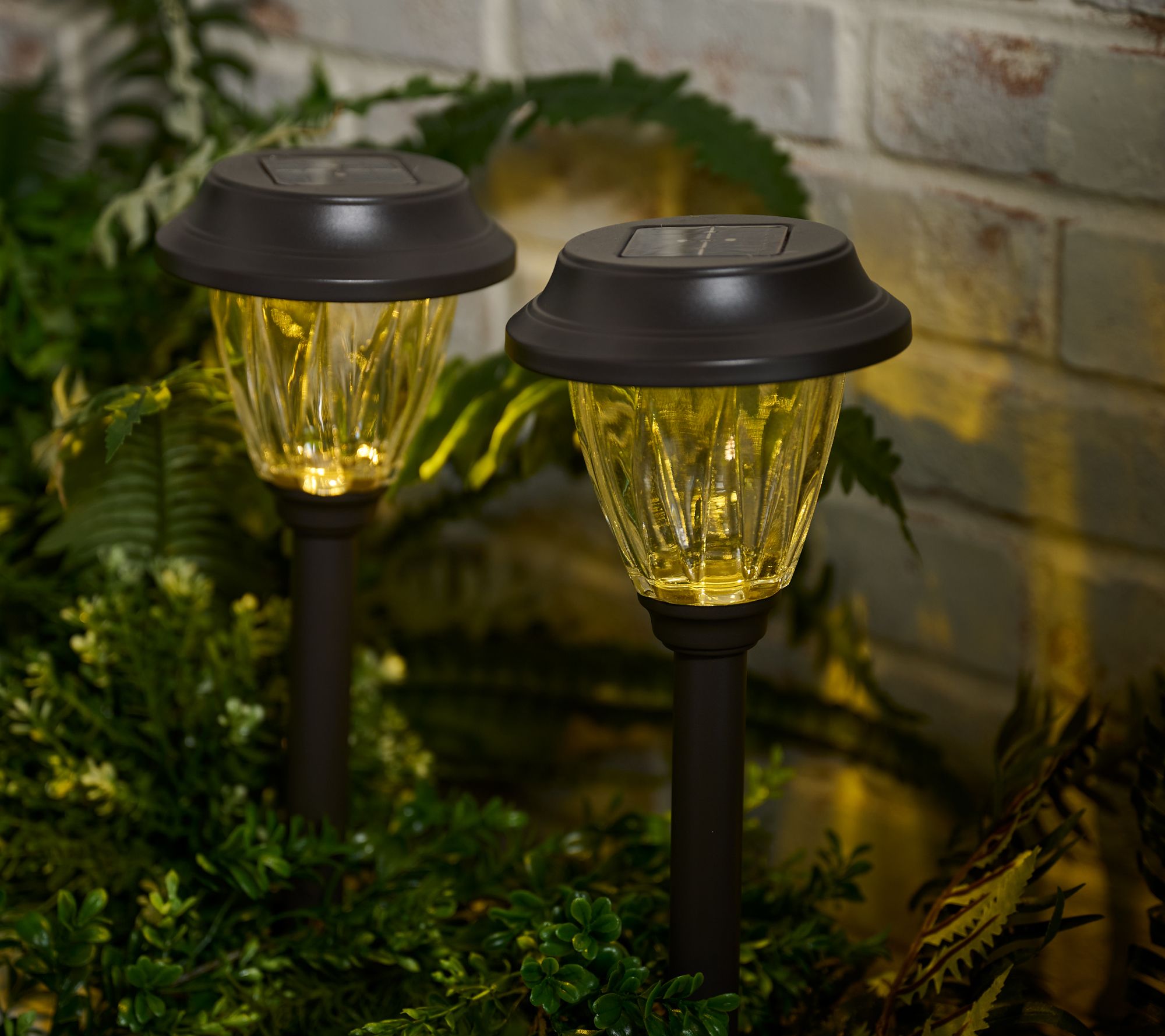 "As Is" EZ Solar 6-Piece Choice of Glass Solar Pathway Lights