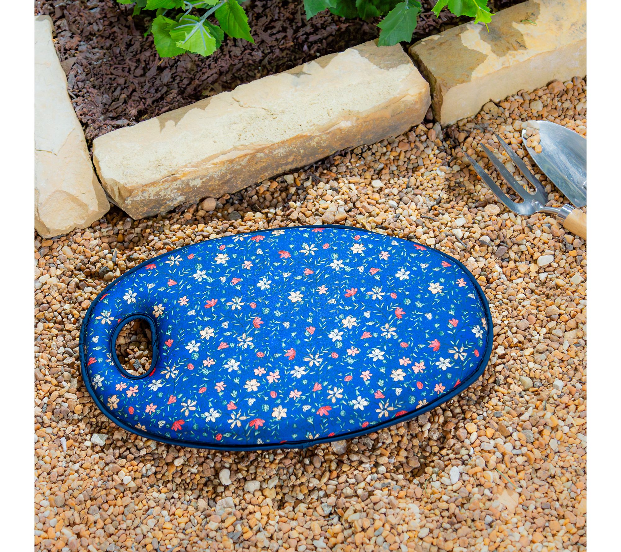 Evergreen Reversible Floral Garden Kneeler