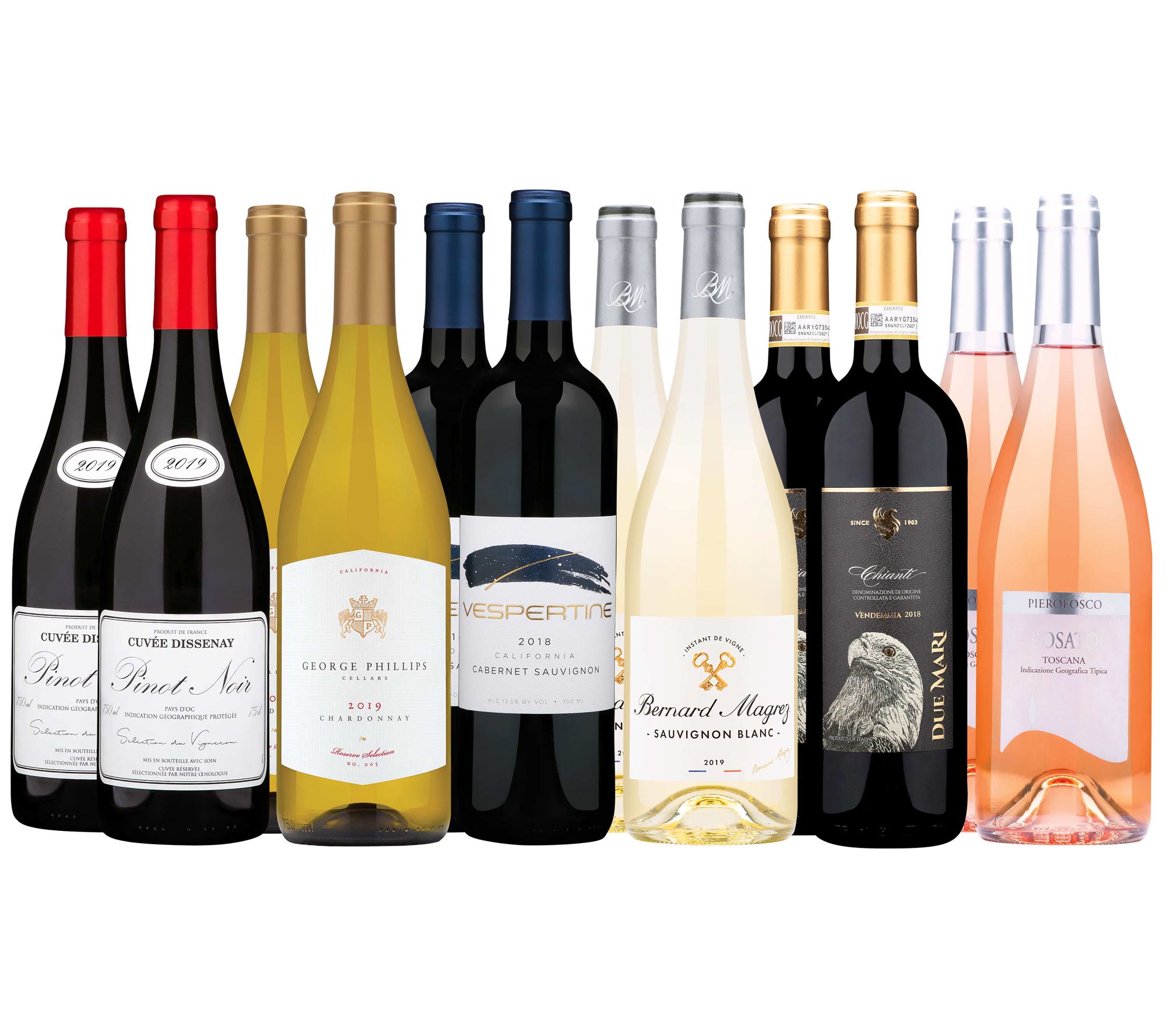 Wine Insiders Set of 12 Holiday Dinner Party Wine