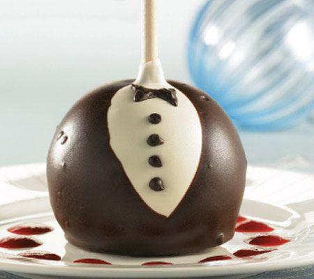 Mrs.Prindable's Set of 6 Caramel & Chocolate Tuxedo Apples
