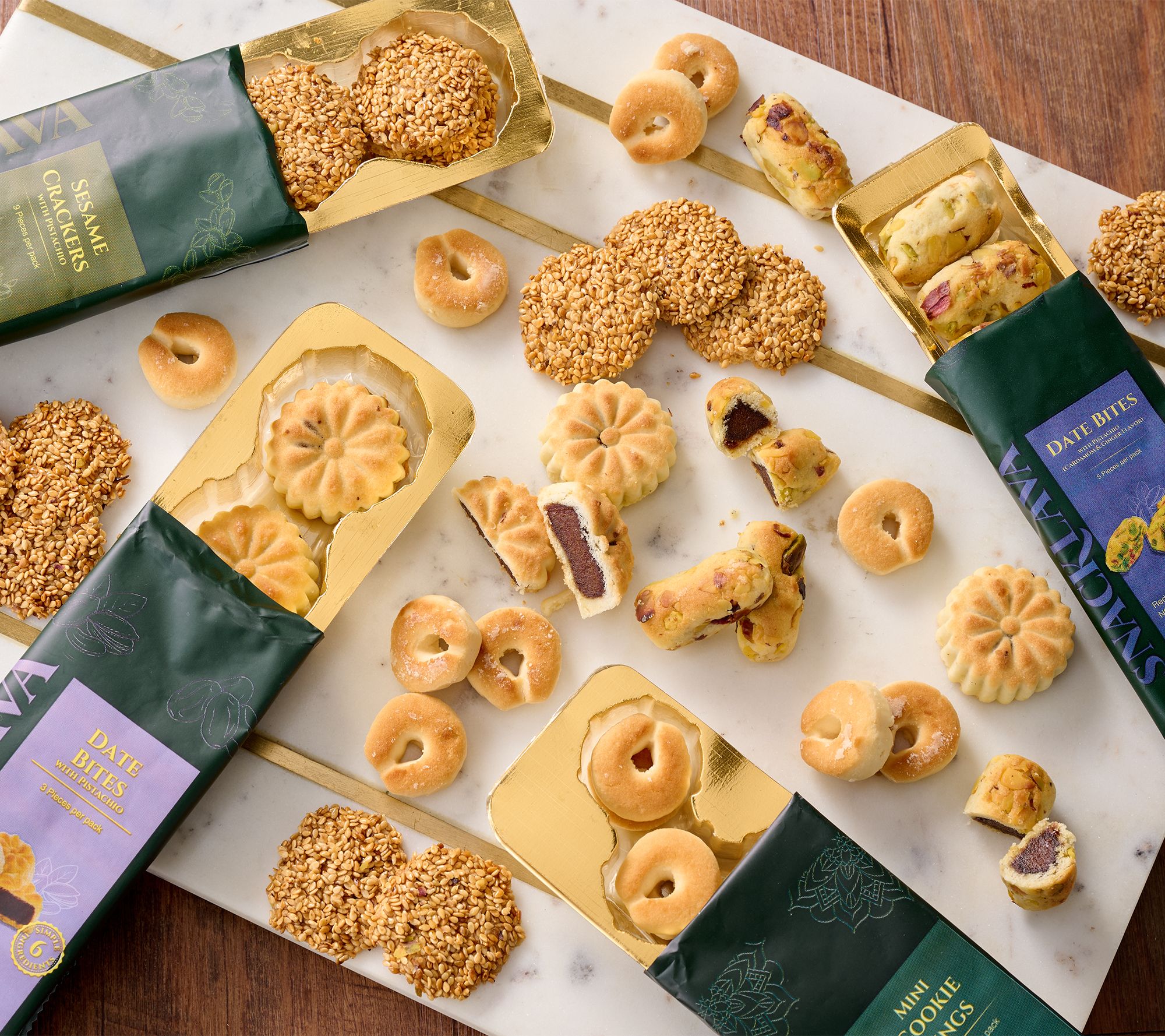 Dar Baklava 54-PC Mediterranean Snack Set in 8 Packs