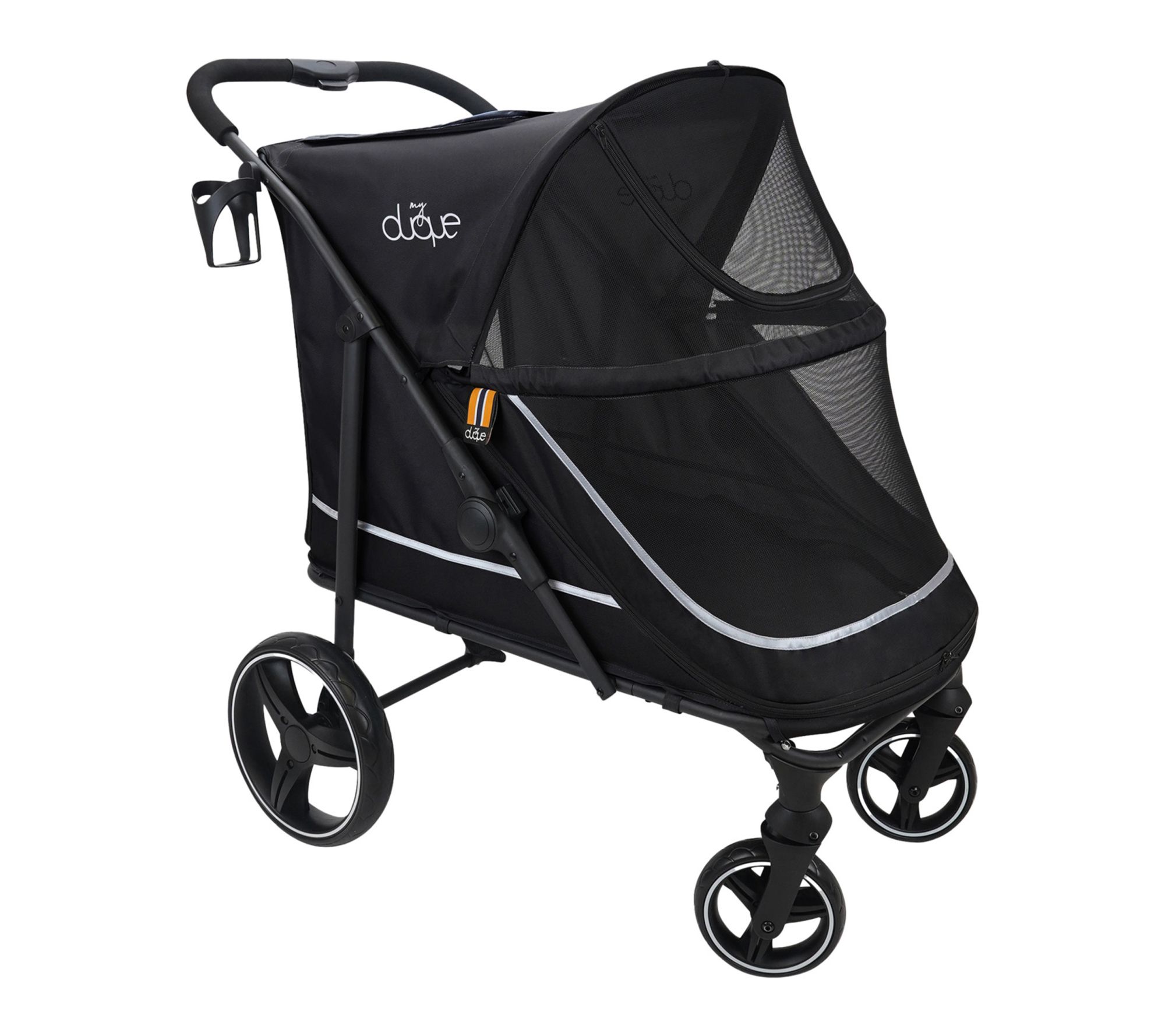 My Duque CHAMP Big Raincover Black Pet Stroller