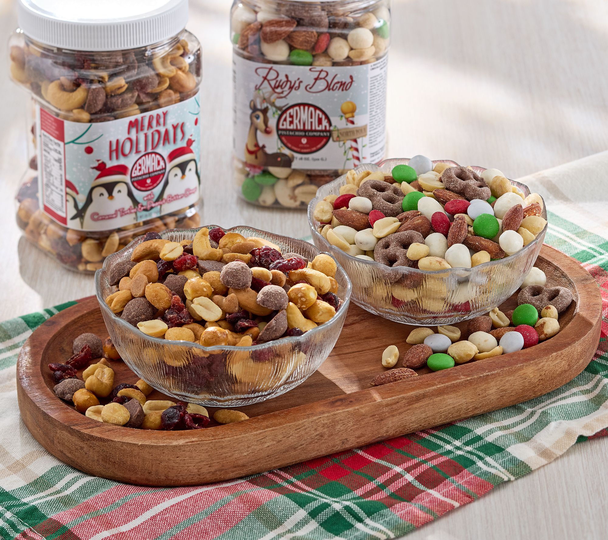 SH 11/9 Germack (2) Jar Holiday Assortment Nut Mixes