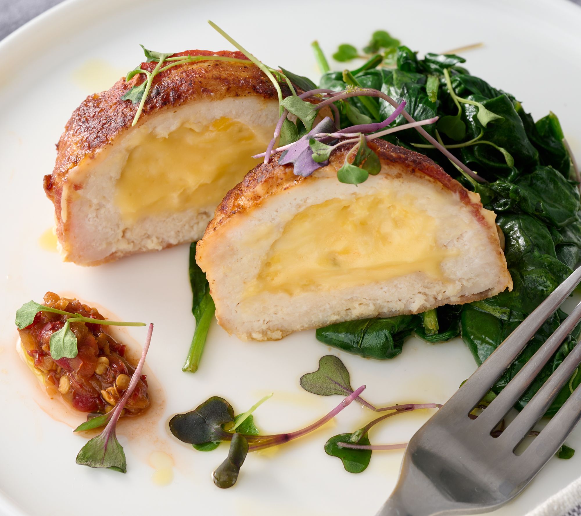 Robert Irvine (10) 6oz Bacon Wrapped and Stuffed Chicken Breasts