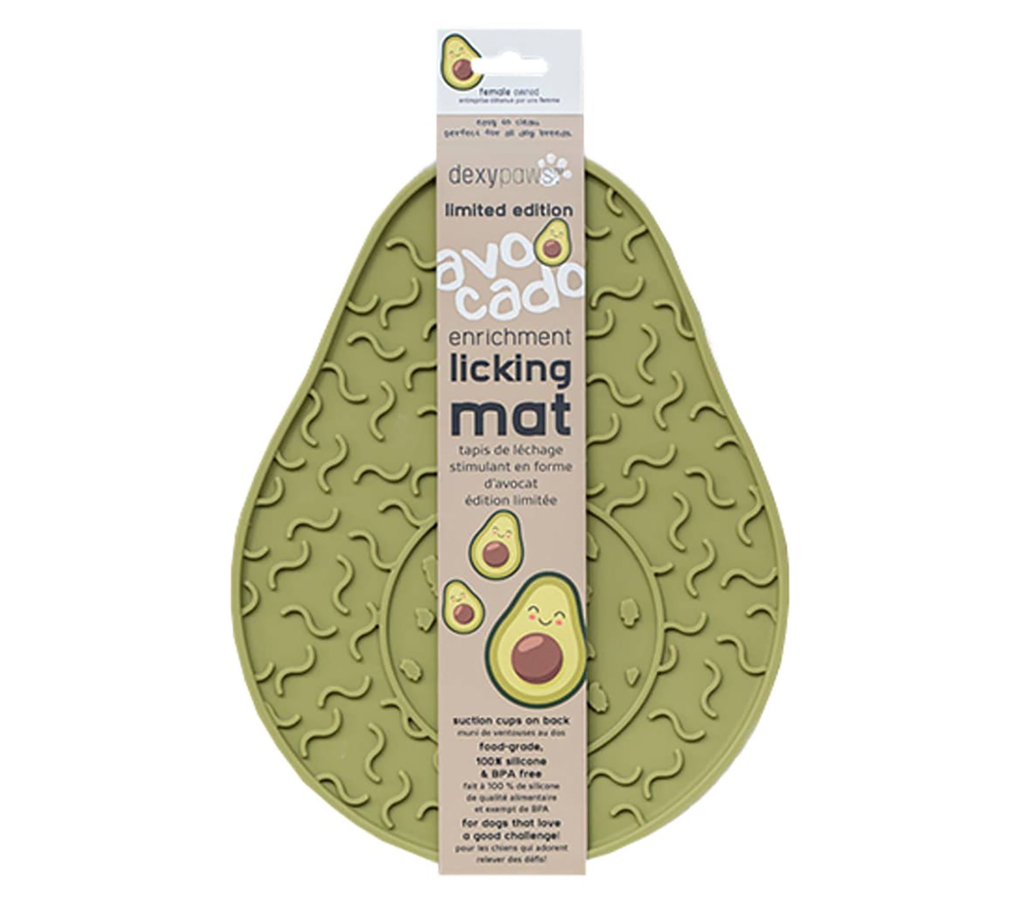 Dexypaws Dog Enrichment Avocado Feeding & Licking Mat