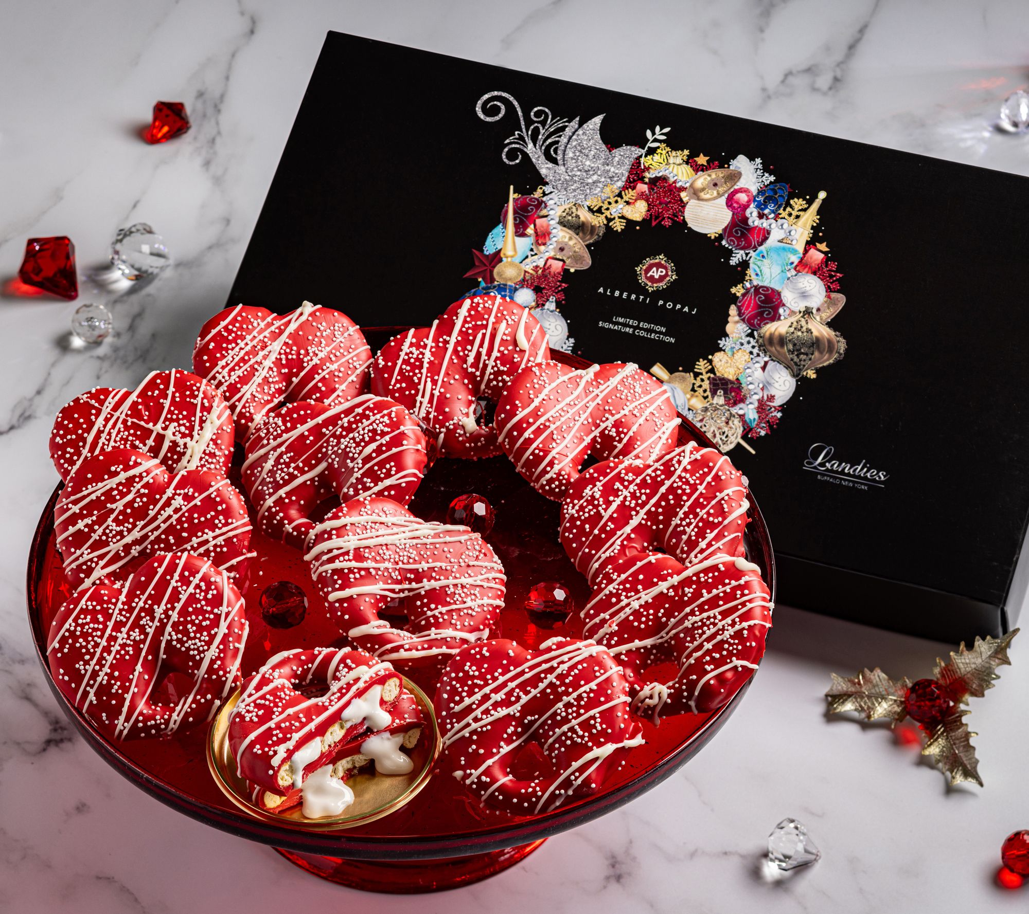 SH 11/4 Alberti Popaj 12PC Red Velvet Pretzels by Landies