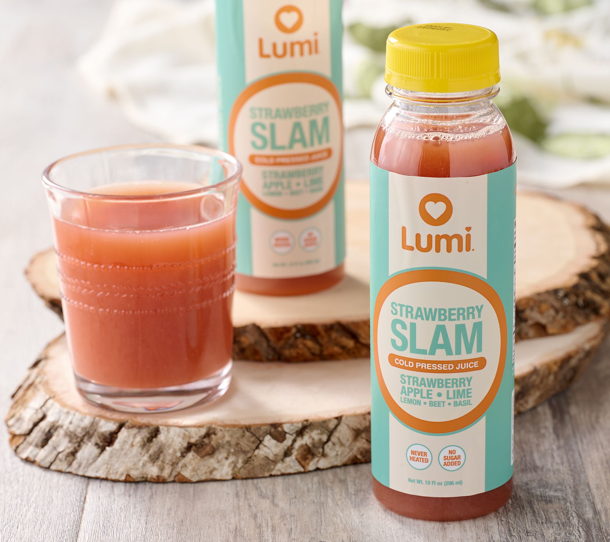 Lumi Juice (8) 10 oz Fruit & Veggie Cold Pressed Juices
