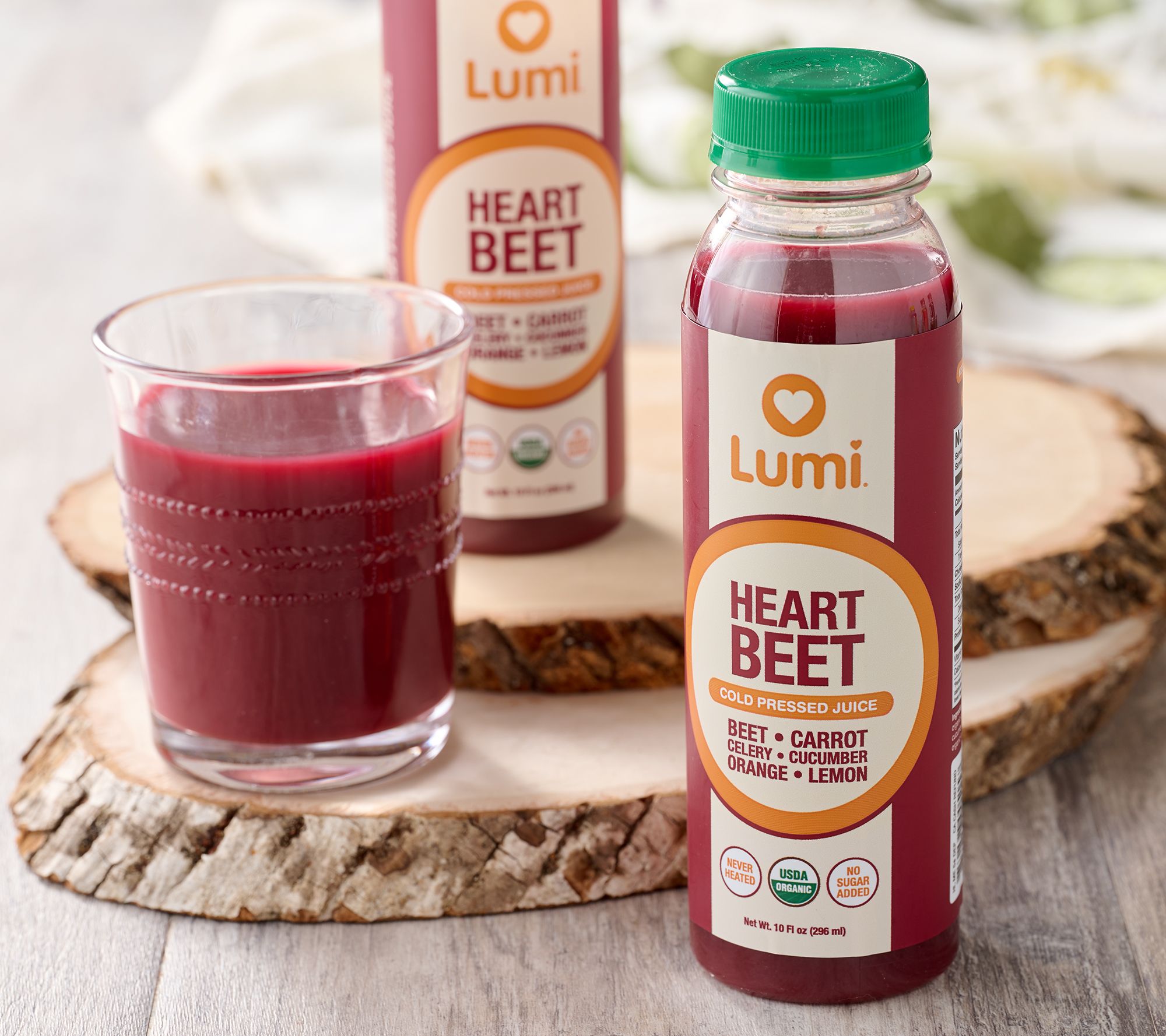 Lumi Juice (8) 10 oz Fruit & Veggie Cold Pressed Juices