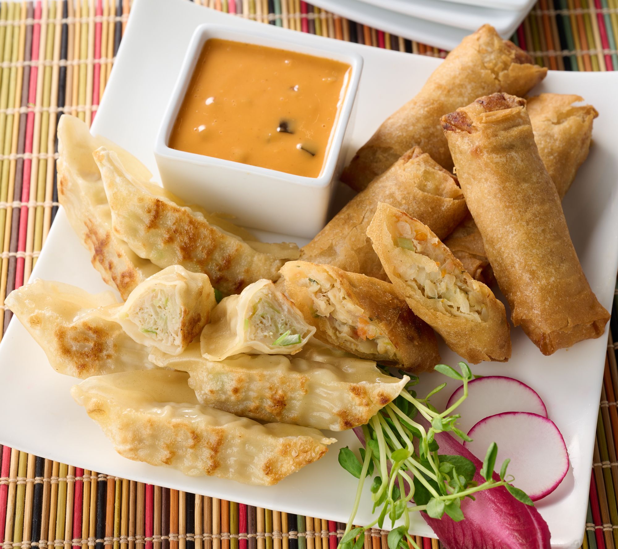 Perfect Gourmet 25 Classic Potstickers & 10 ct Spring Rolls