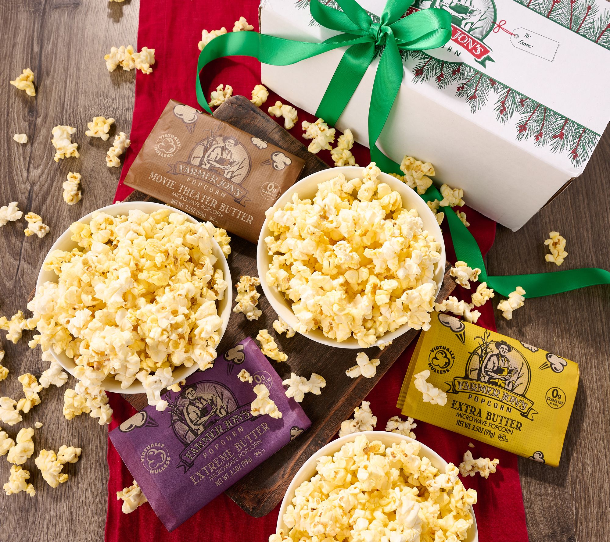 Farmer Jon's 15pk 3.5oz Bags Microwave PopcornGift Box