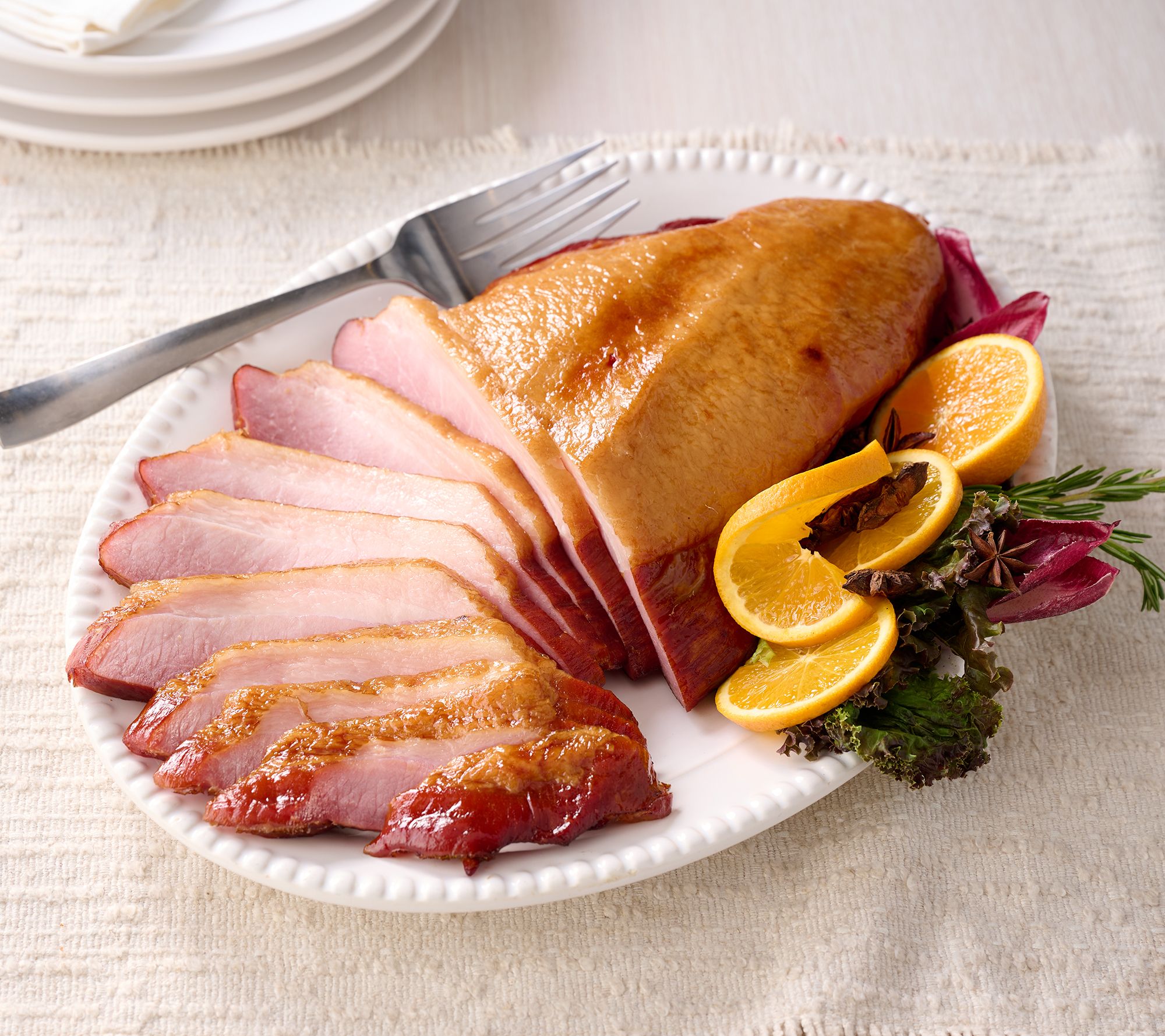 SH 11/9 Kansas City Steak Co. 4.1-lb Carver Ham w/ Glaze Auto-Delivery