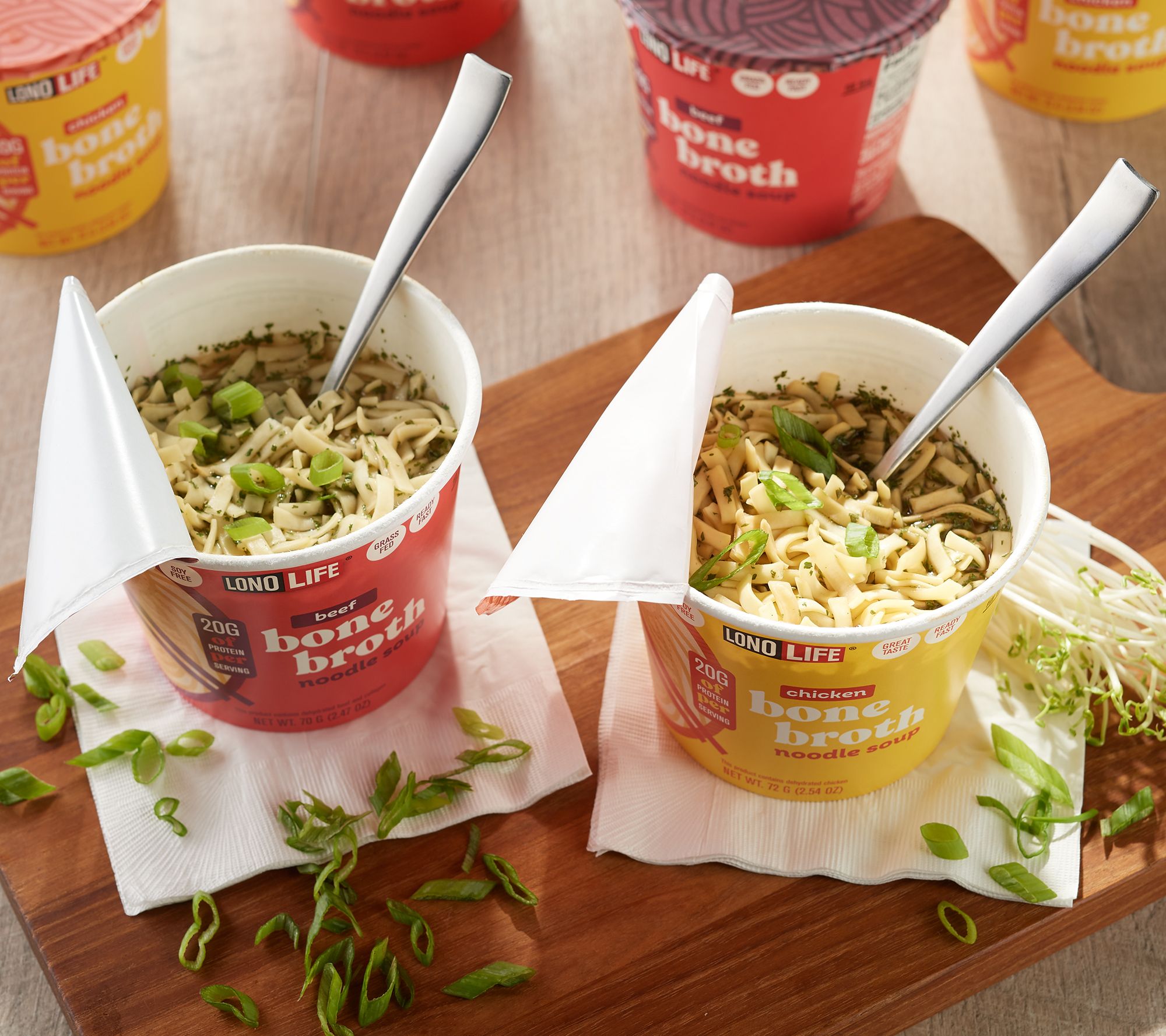 Lono Life (6) Bone Broth Noodle Cups