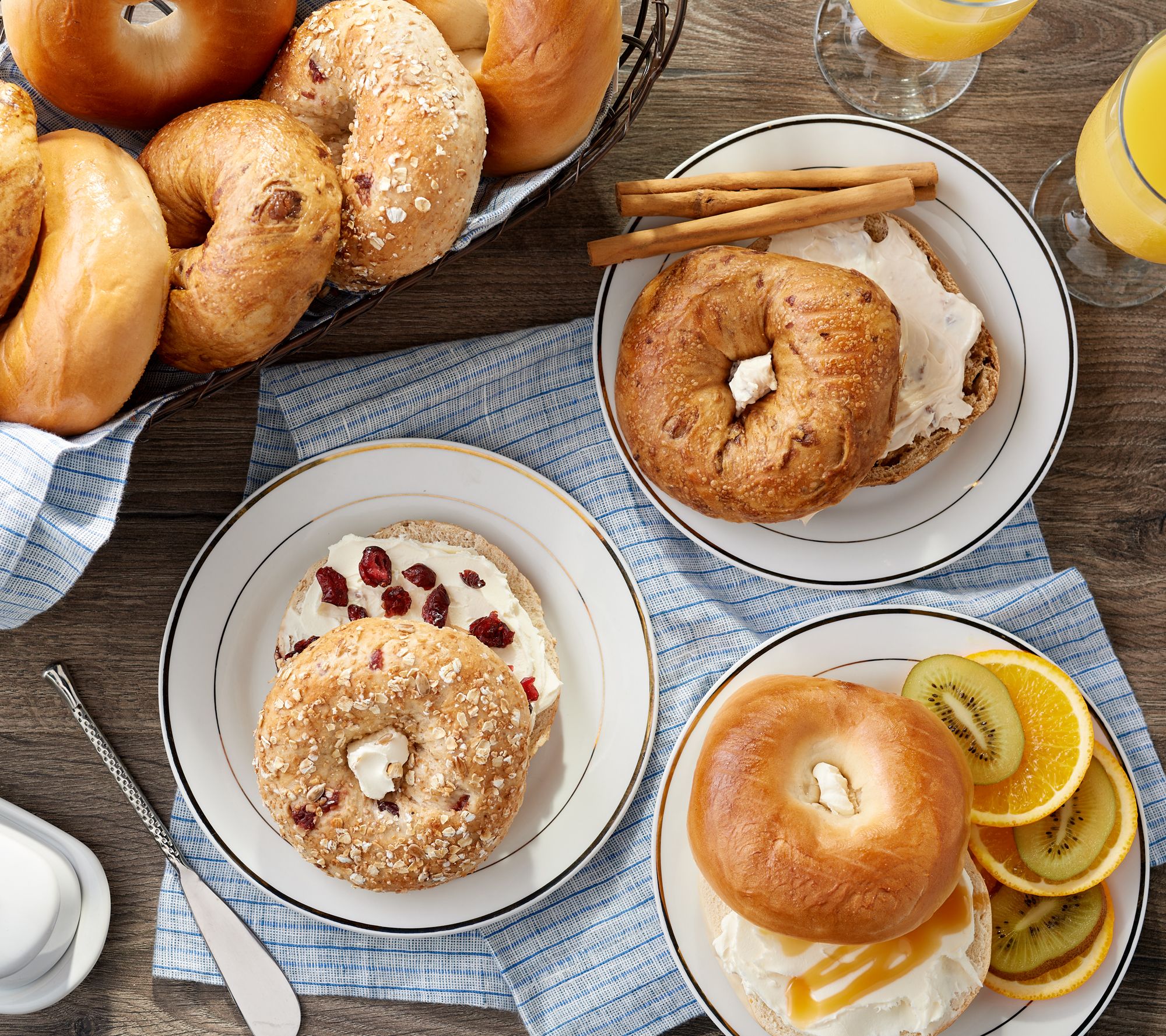 Just Bagels (24) 4 oz. NYC Kettle Boiled Bagel Sampler