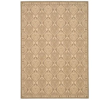 Safavieh Courtyard Teardrop 5'3" x 7'7" Rug with Sisal Weave