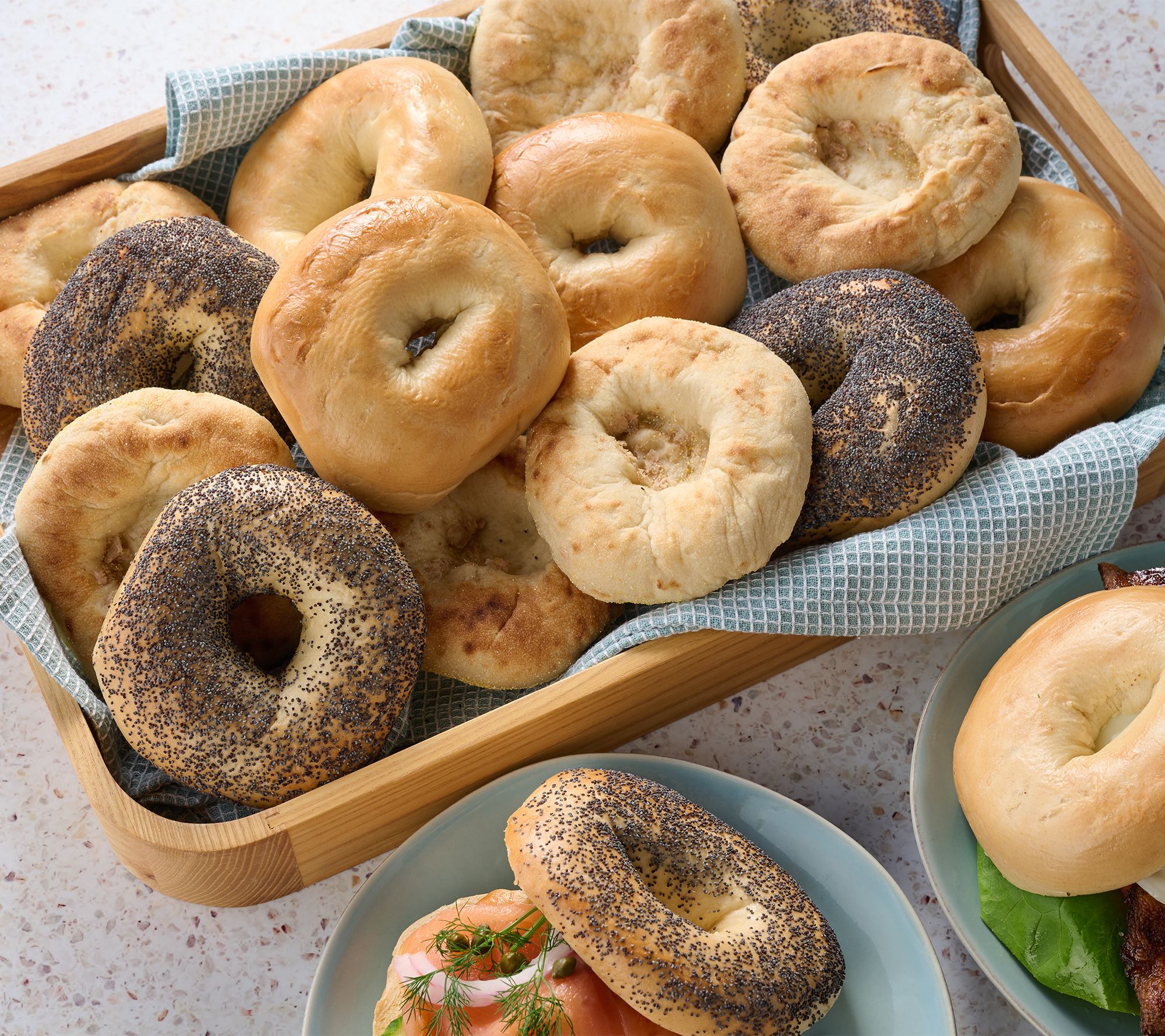 Just Bagels 24-ct Bronx Bagels & Bialys Sampler