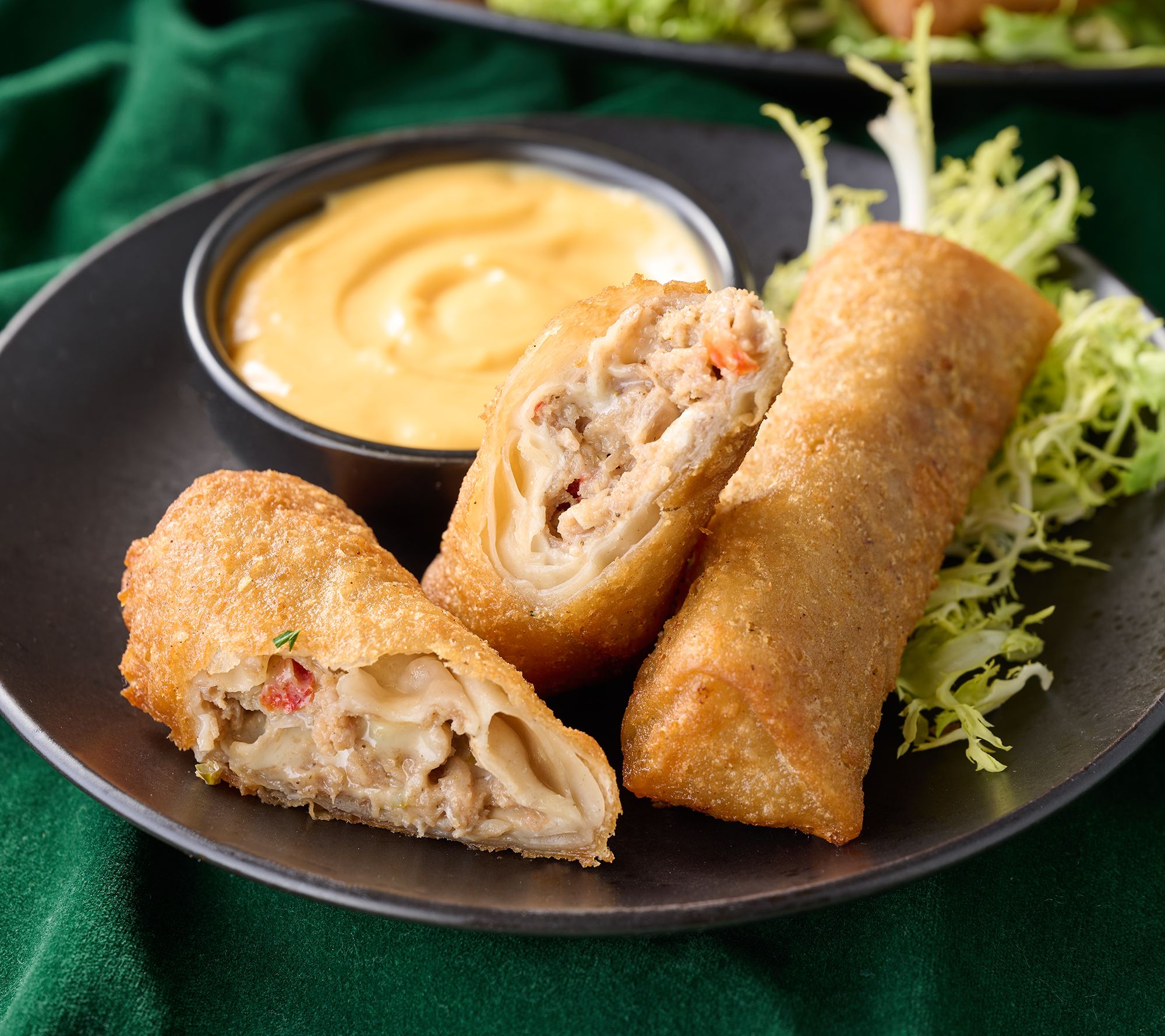 Falkor Fusion (12) 3oz Cheesesteak Egg Rolls & 3 Cheese Cups