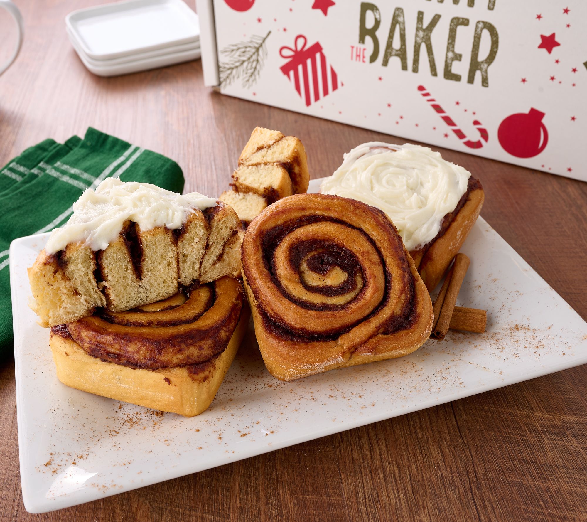 Jimmy the Baker (12) 5.25oz Cinnamon Rolls with Icing & Gift Box