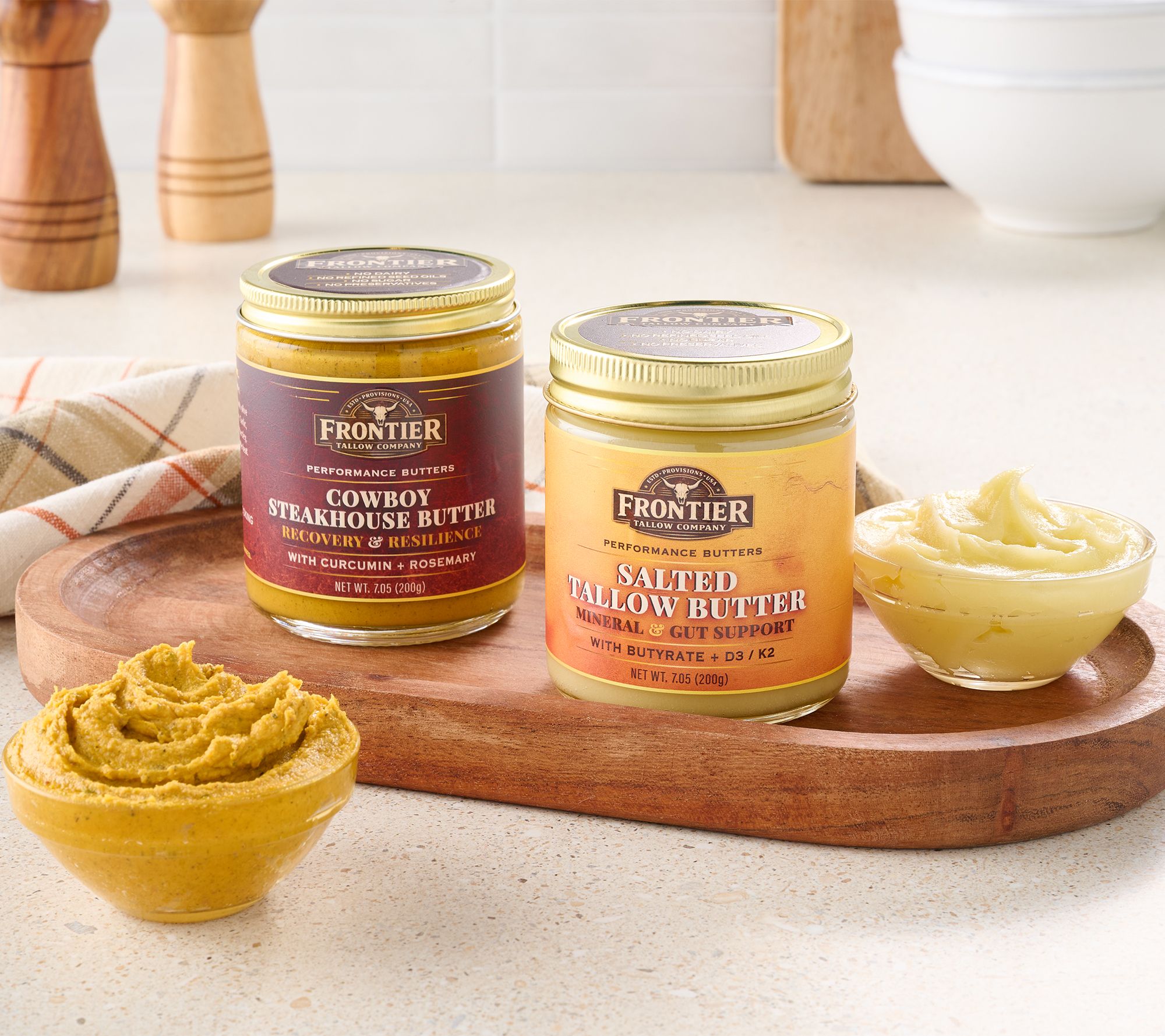 Frontier Tallow Company Salted & Cowboy Steakhouse Tallow Butter