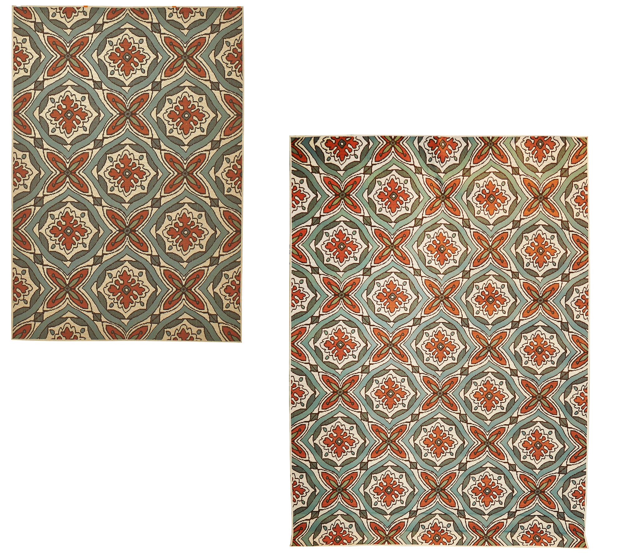 Scott Living Medallion Design Indoor/Outdoor Rug - QVC.com