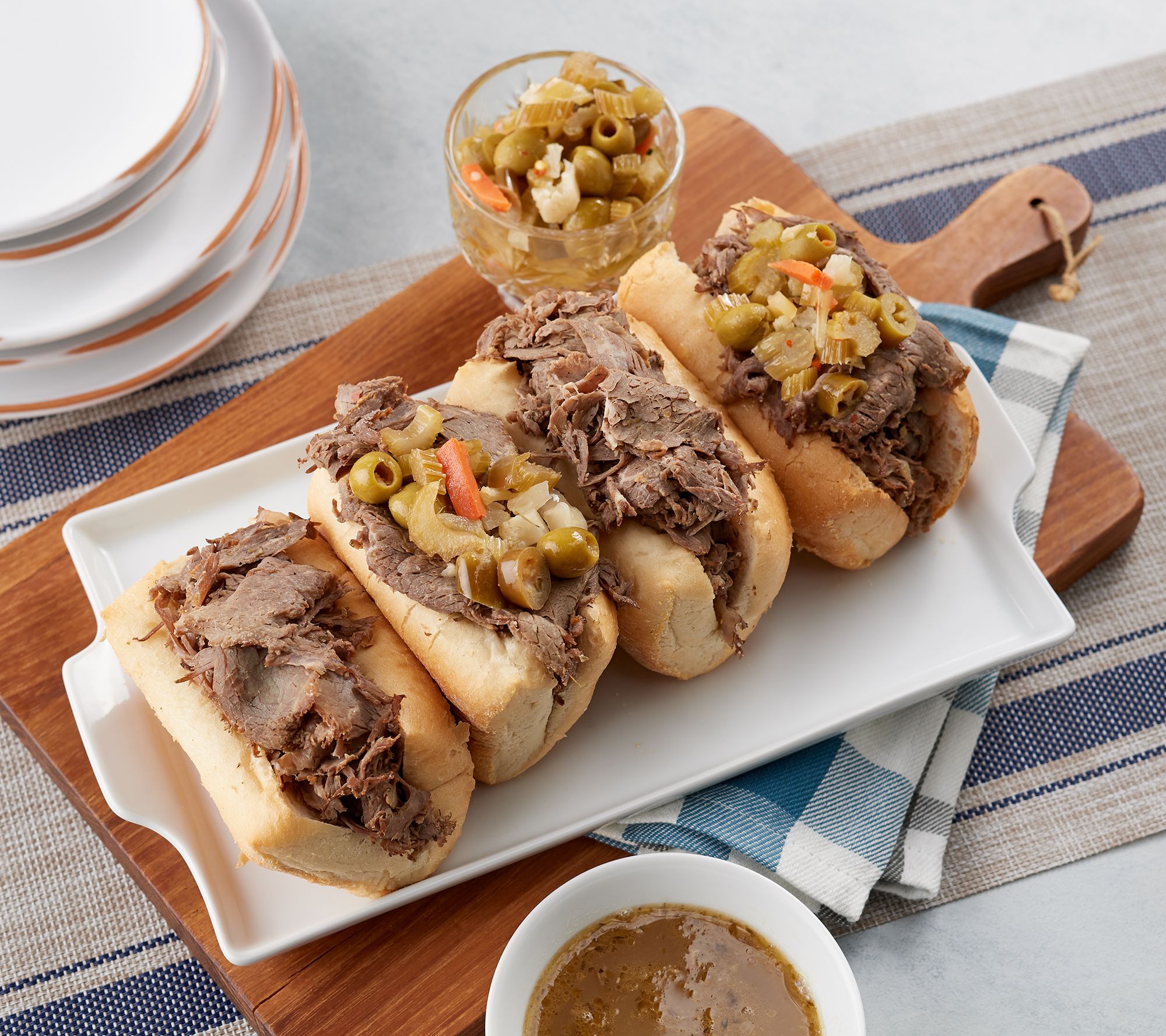 Chicago's Original Buona Beef 6-Lb Italian Beef Sandwich Kit - Qvc.com
