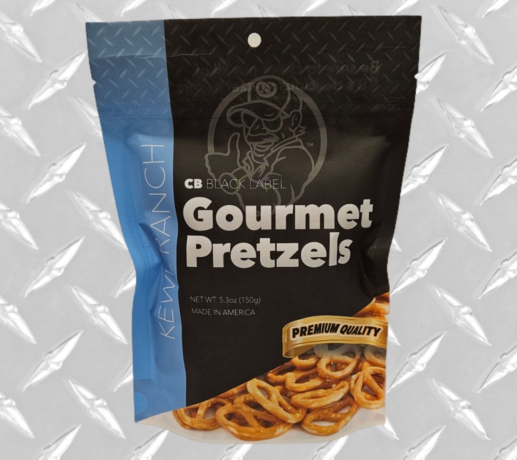 CB Black Label (6) 5.3oz Bags Kewl Ranch Mini Twist Pretzel