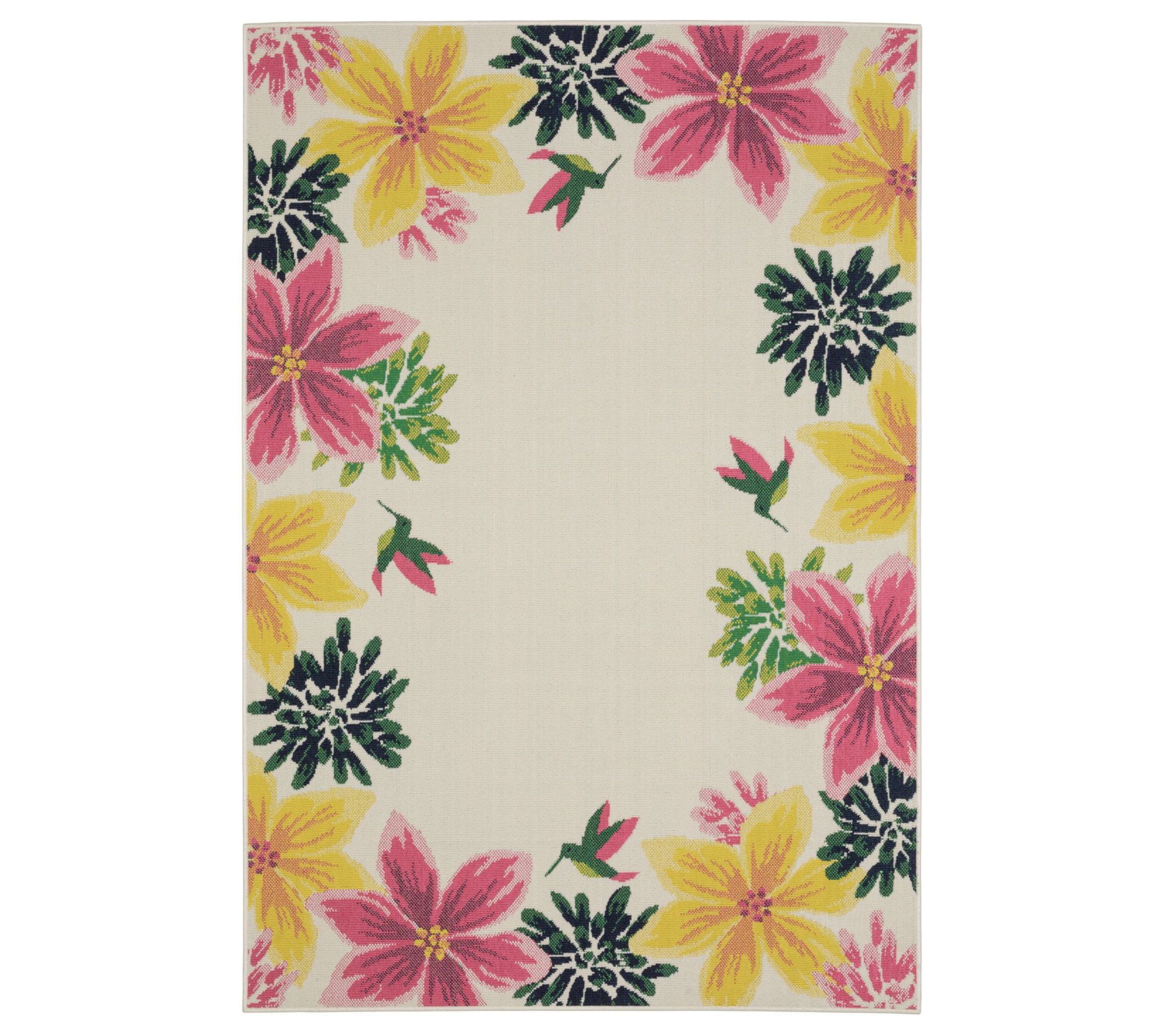 Ultimate Innovations Hummingbird Garden 5'3"x7'.6" Rug