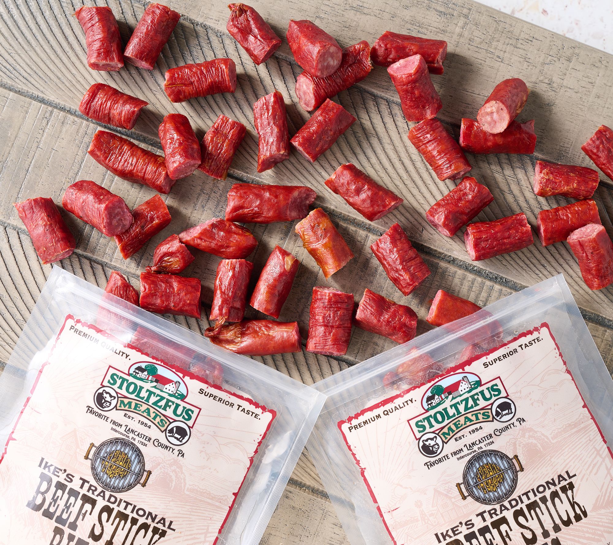 Stoltzfus Meats (5) 3-oz Packs of PA Dutch Meat Snack Sticks Bites